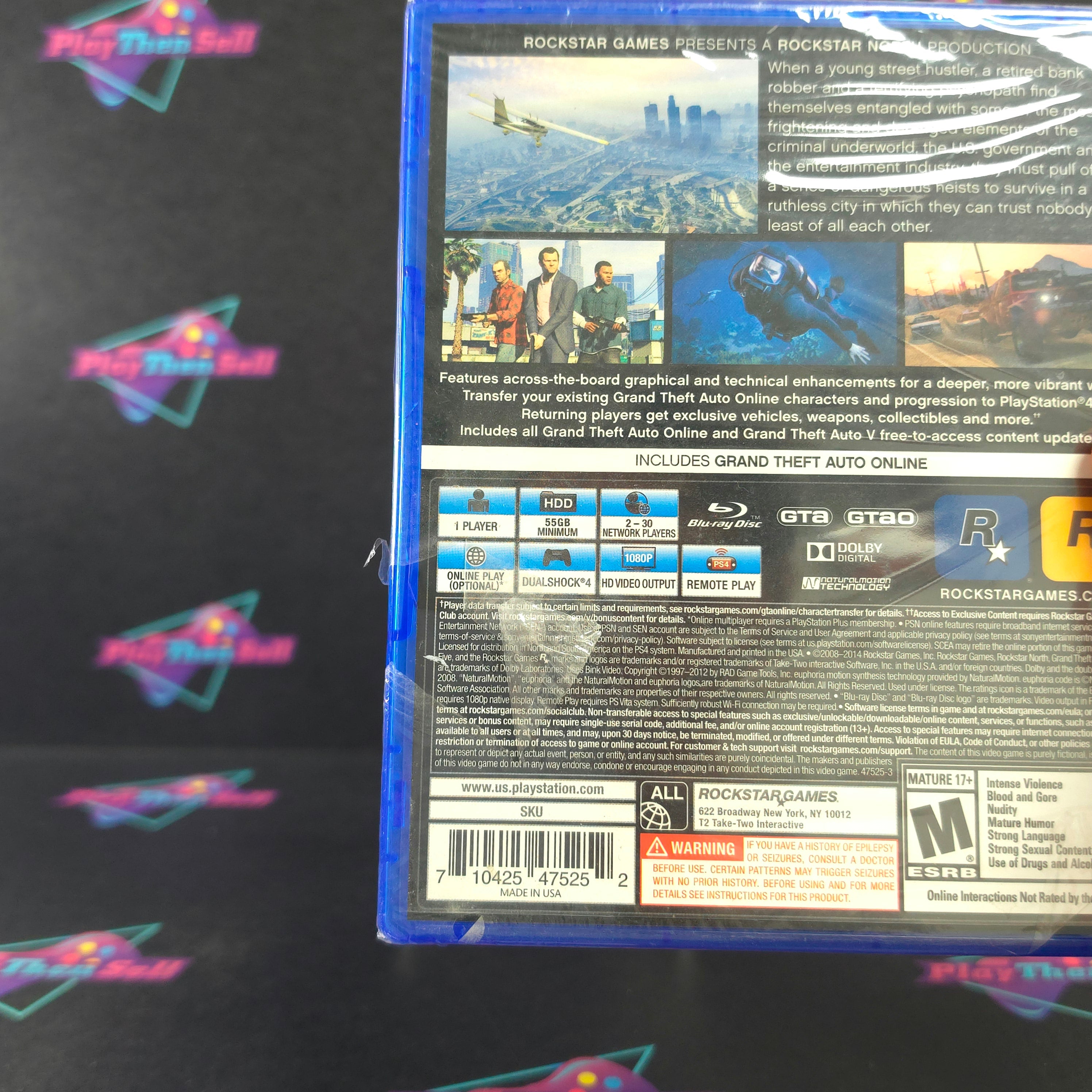 Grand Theft Auto V (5) PS4 PlayStation 4 Brand New