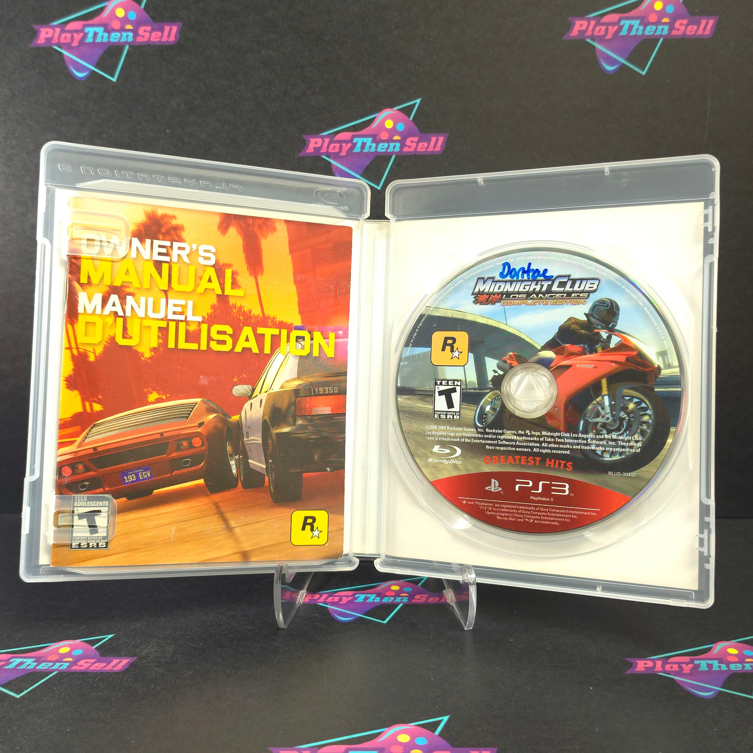 Midnight Club Los Angeles Complete Edition PS3 PlayStation 3 GH Complete - Very Good