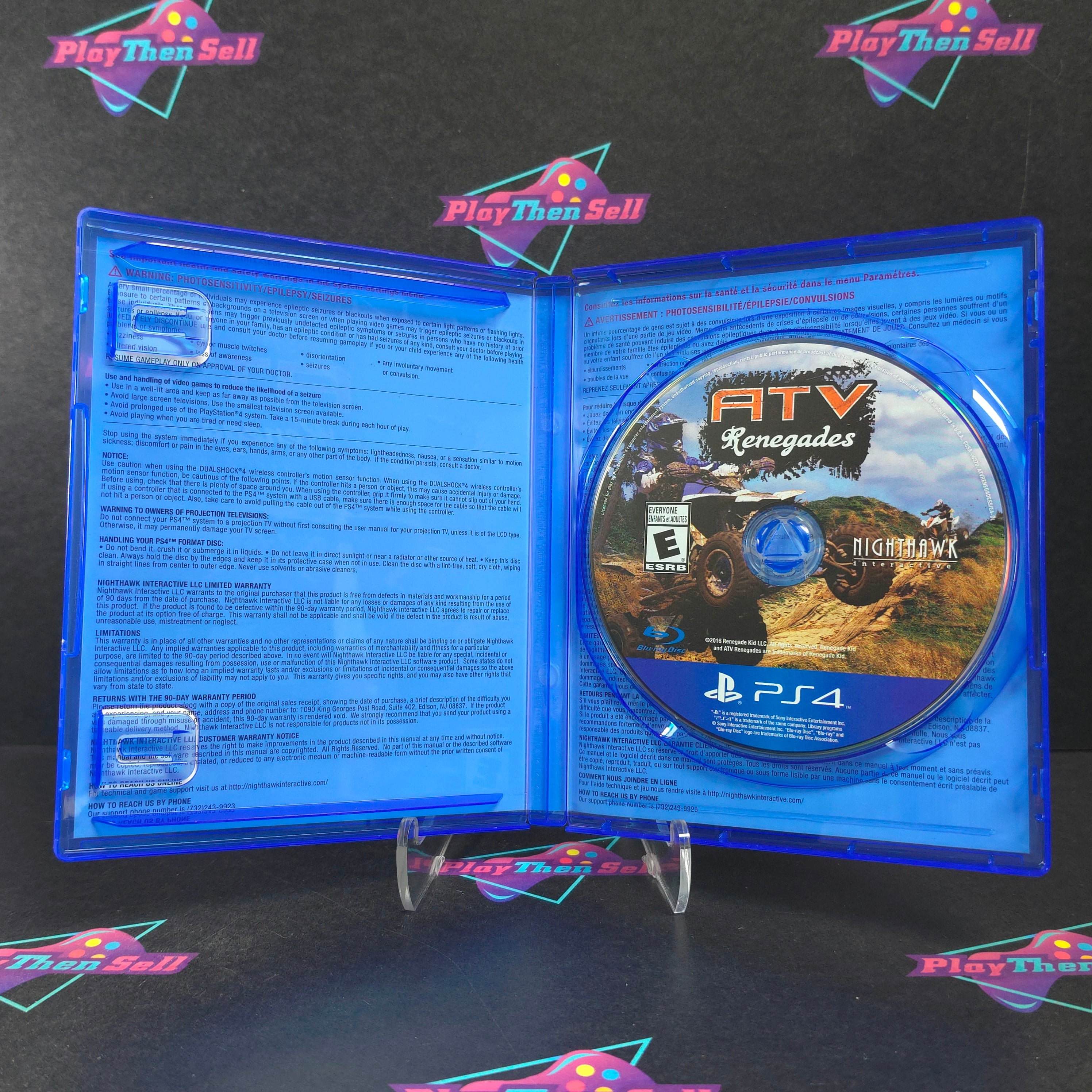 ATV Renegades PS4 PlayStation 4 Complete - Excellent