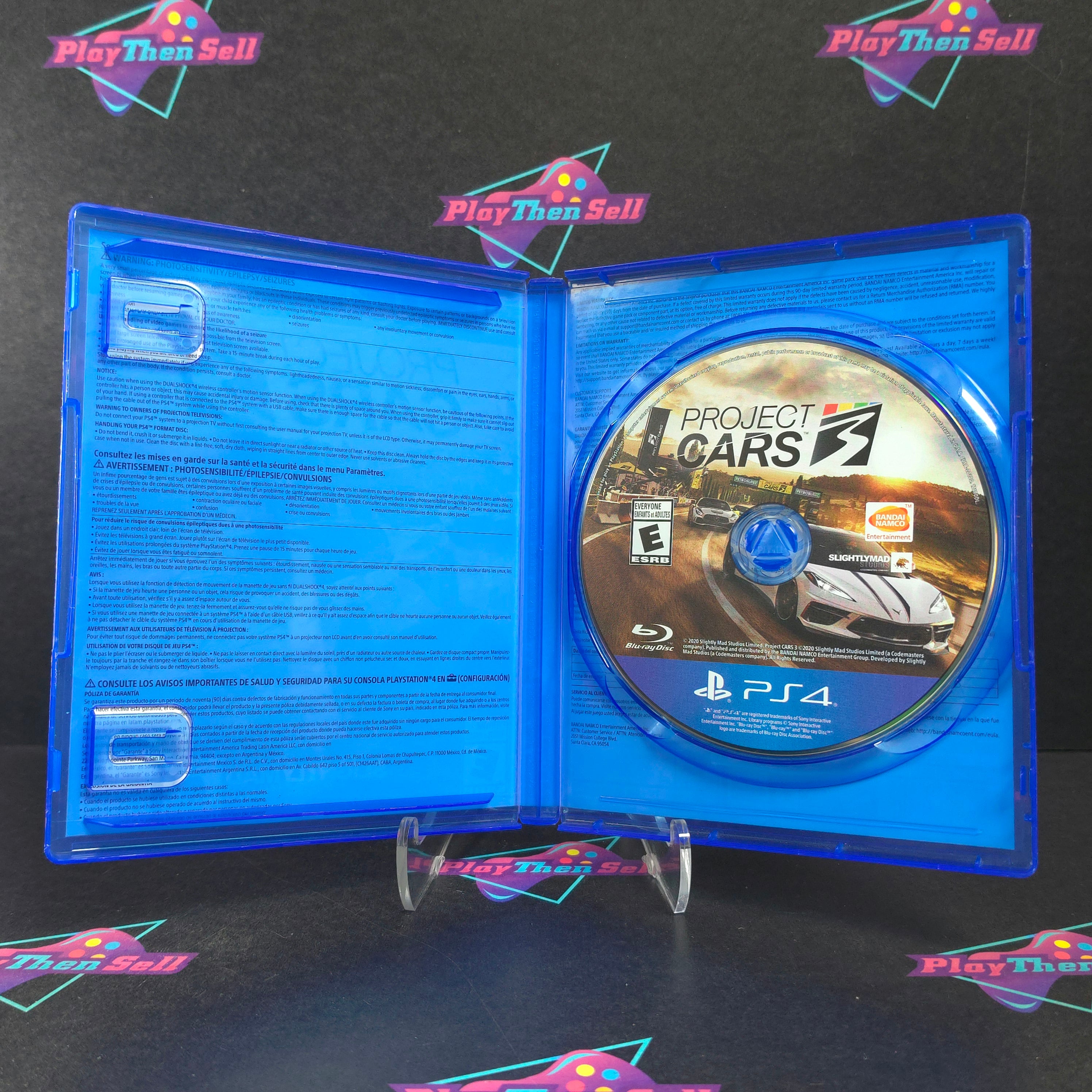 Project CARS 3 PS4 PlayStation 4 Complete - Very Good