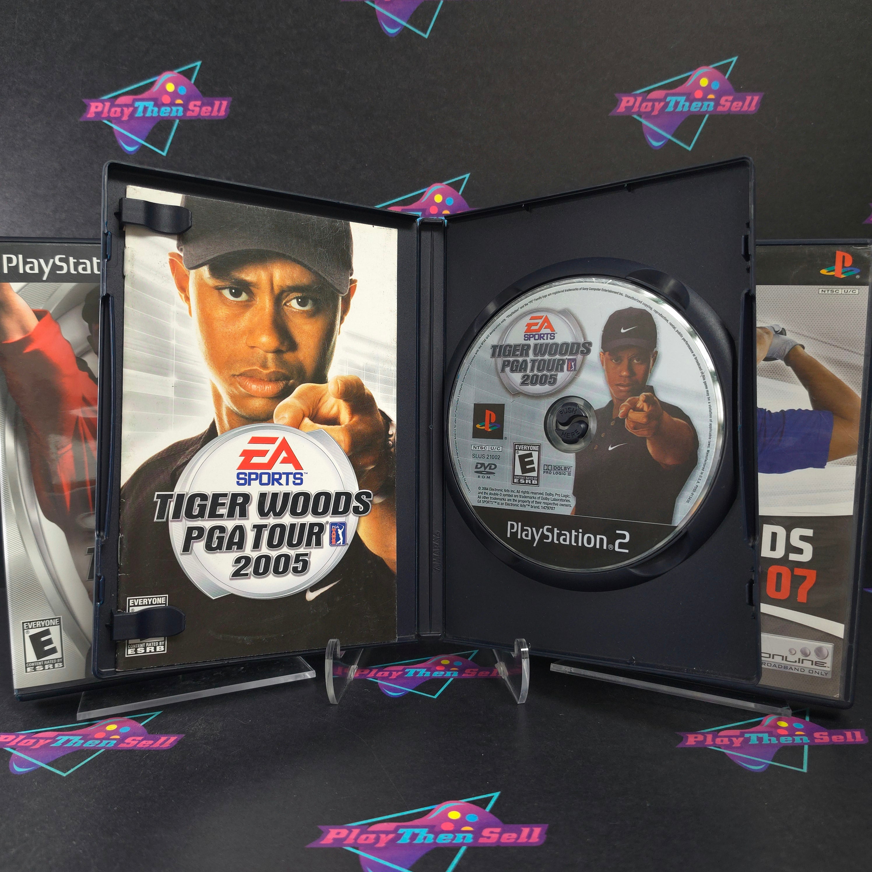 Tiger Woods PGA Tour Collection (3-Game Lot) 02, 05, 07 PS2 PlayStation 2 CIB - Very Good