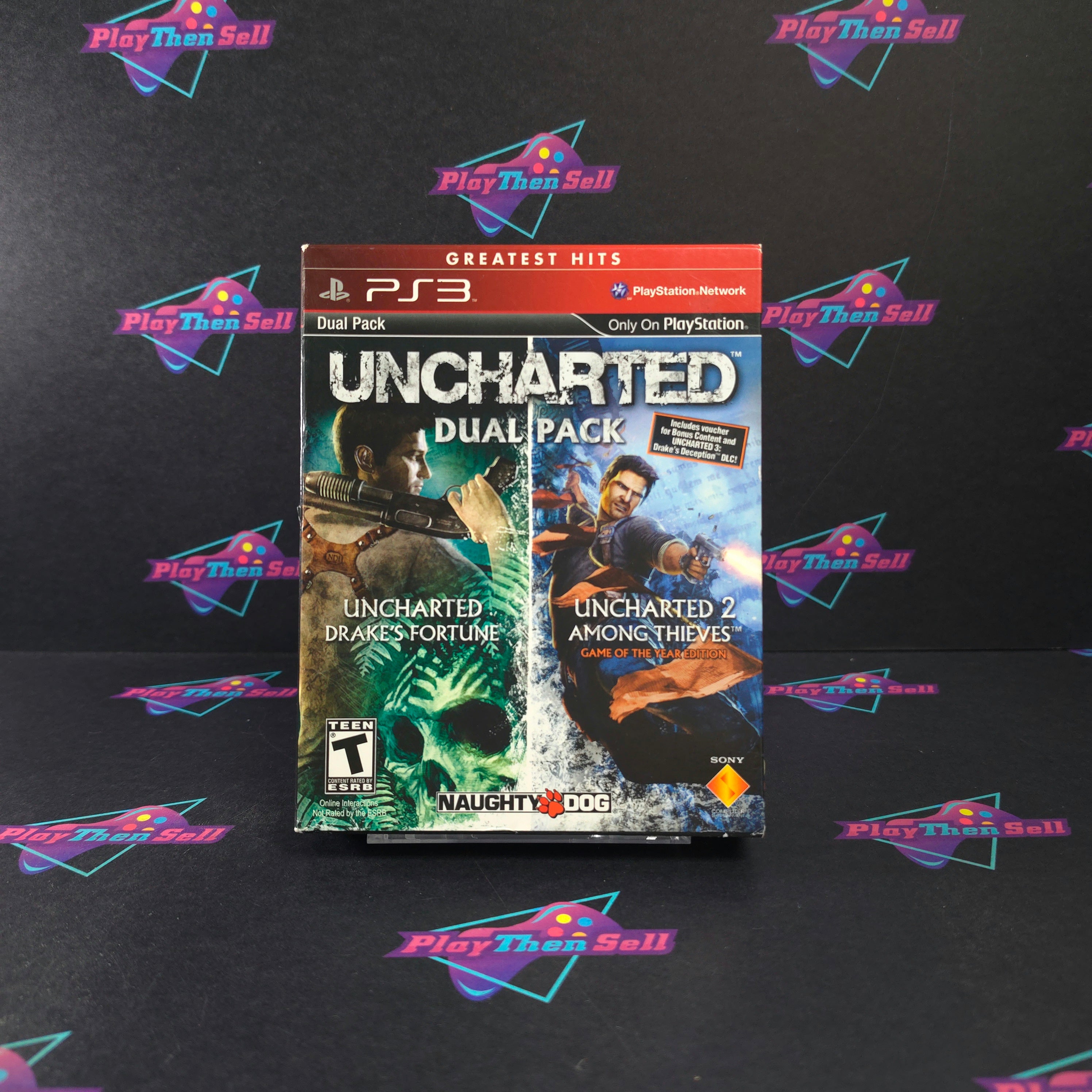 Uncharted Dual Pack PS3 PlayStation 3 GH Complete - Very Good