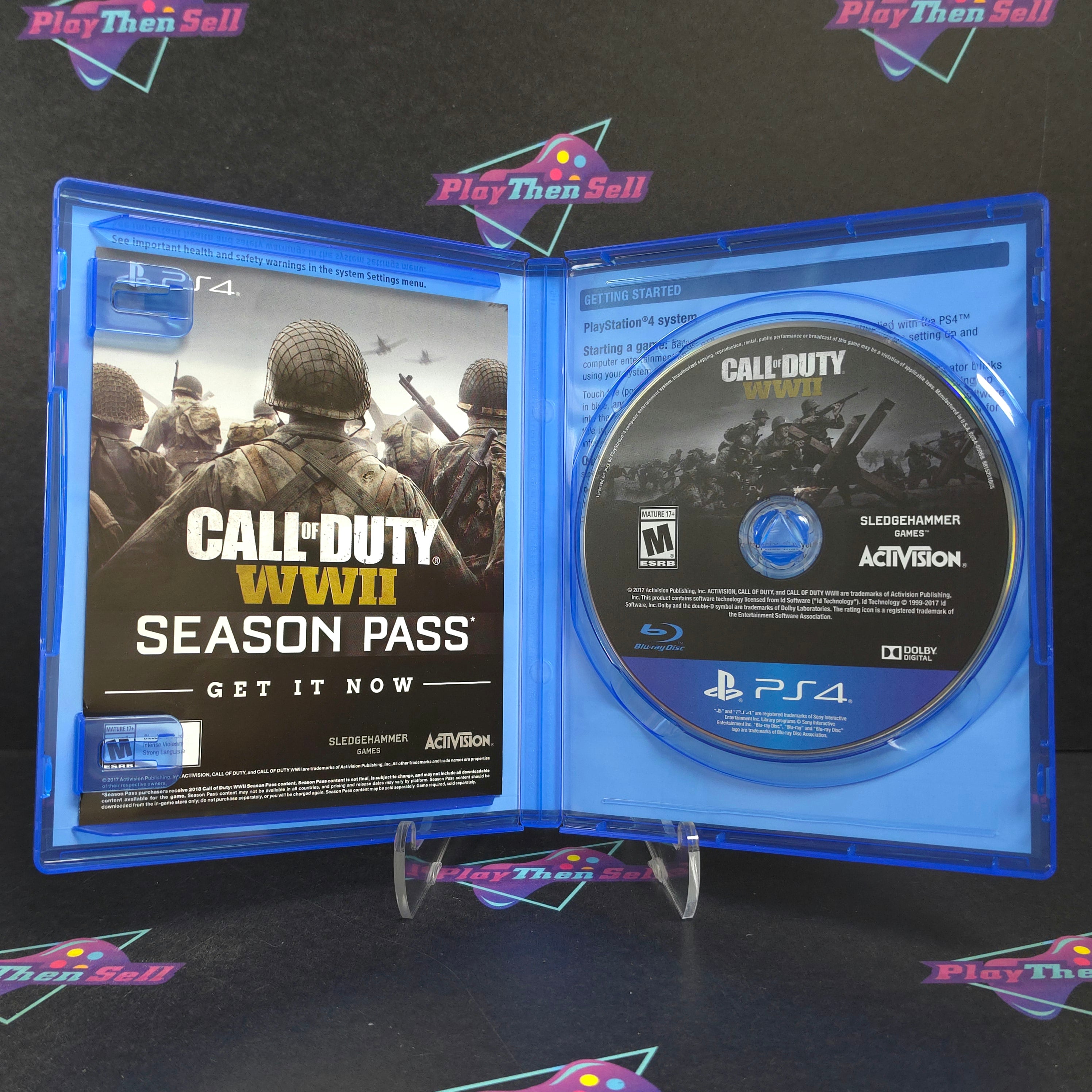 Call of Duty WWII PS4 PlayStation 4 + Dog Tag Complete - Excellent