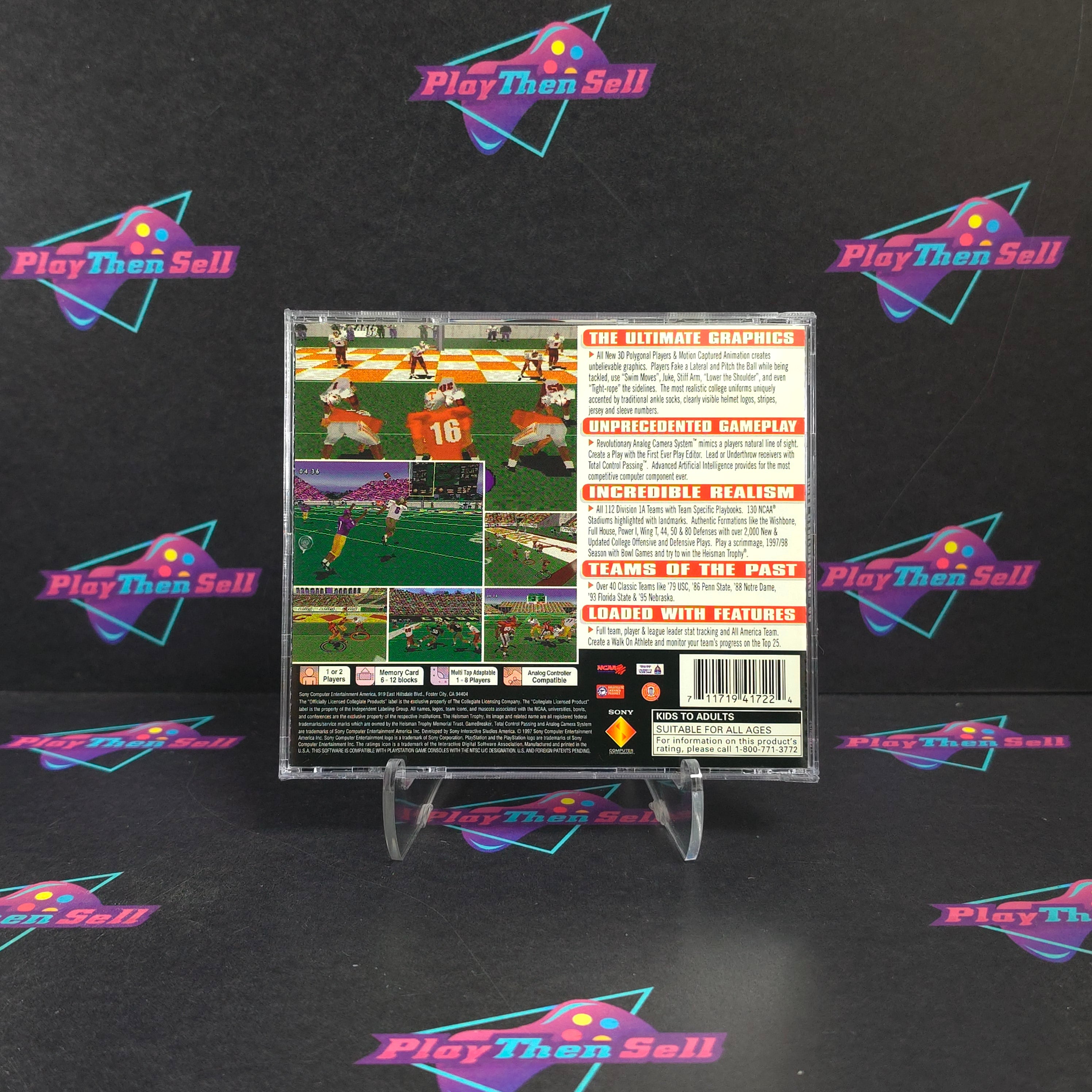 NCAA GameBreaker 98 PS1 PlayStation 1 Complete - Excellent