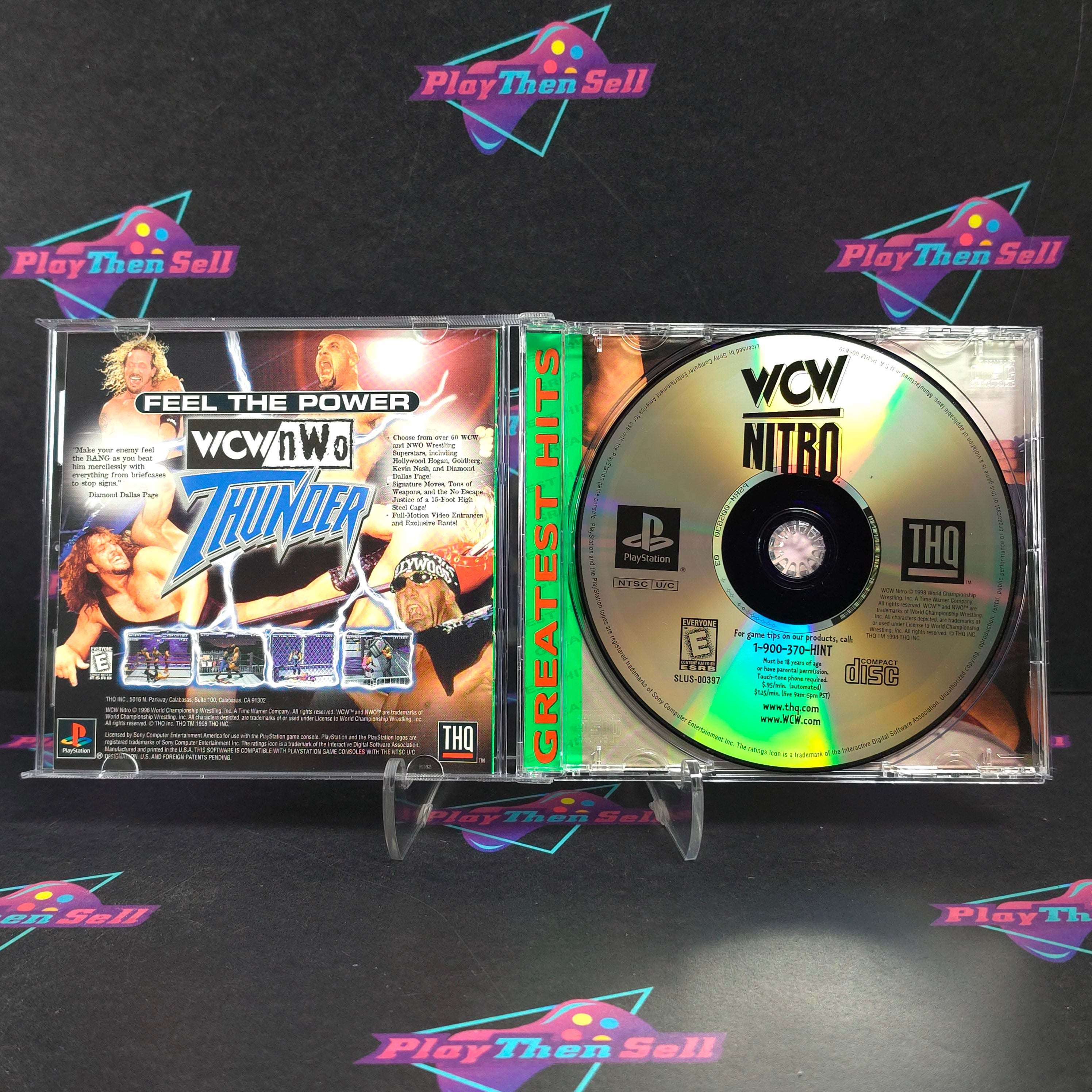 WCW Nitro PS1 PlayStation 1 GH Complete - Excellent