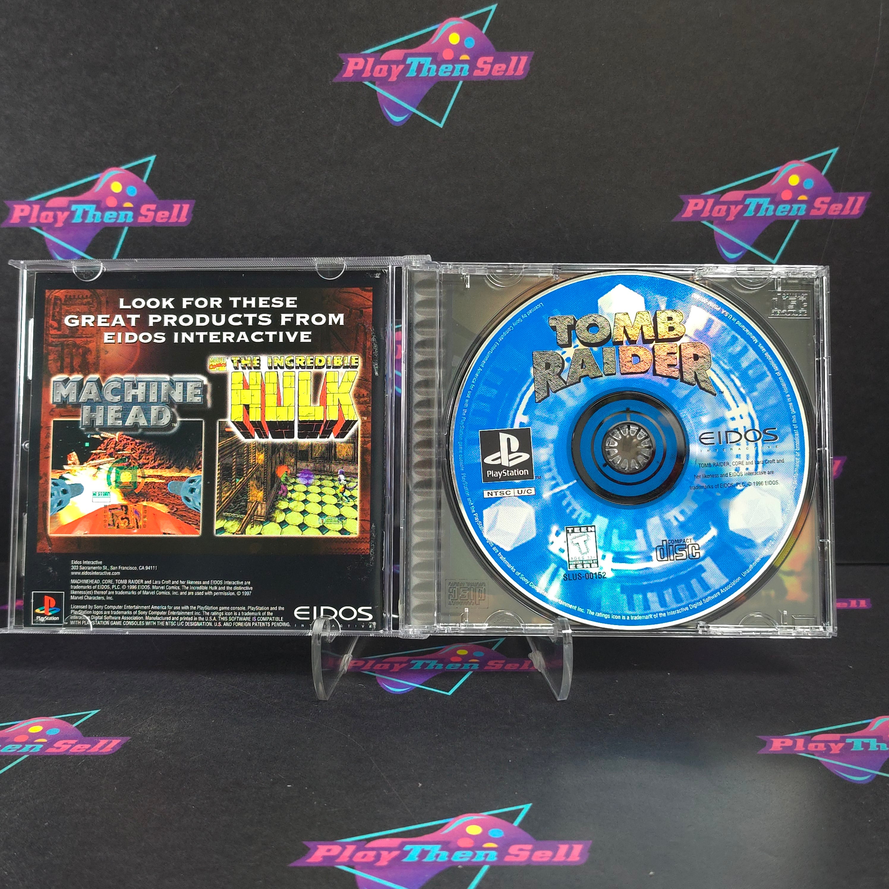 Tomb Raider PS1 PlayStation 1 + Reg Complete - Excellent