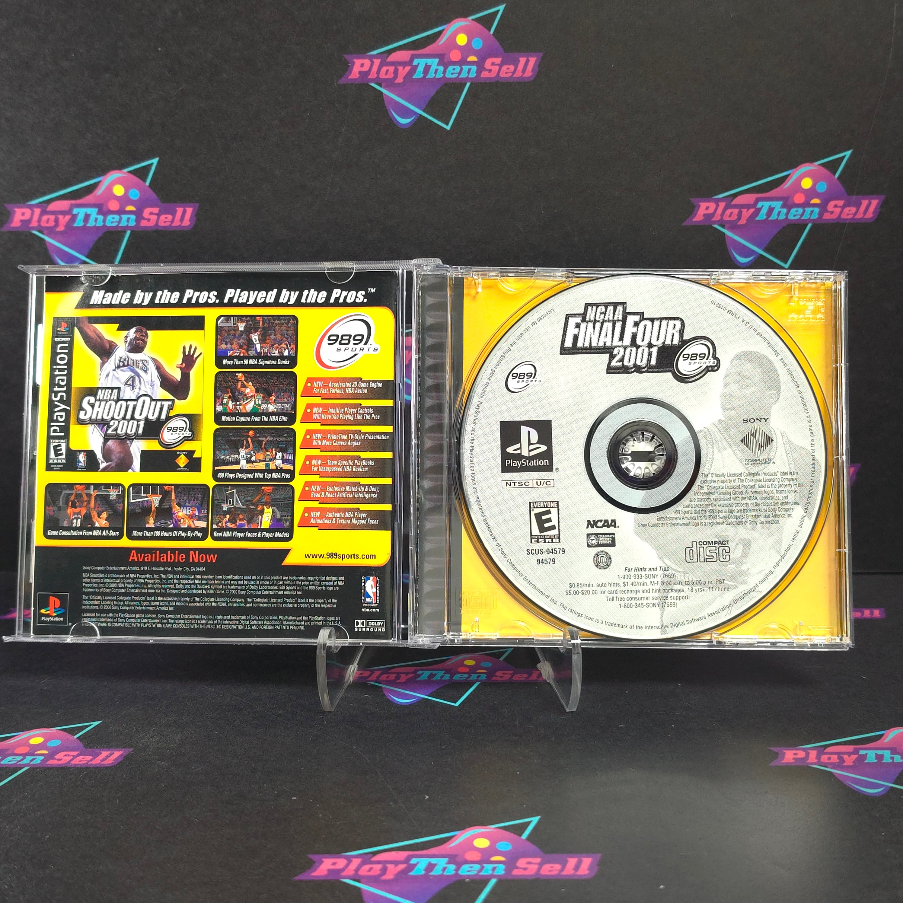 NCAA Final Four 2001 PS1 PlayStation 1 + Reg Complete - Excellent