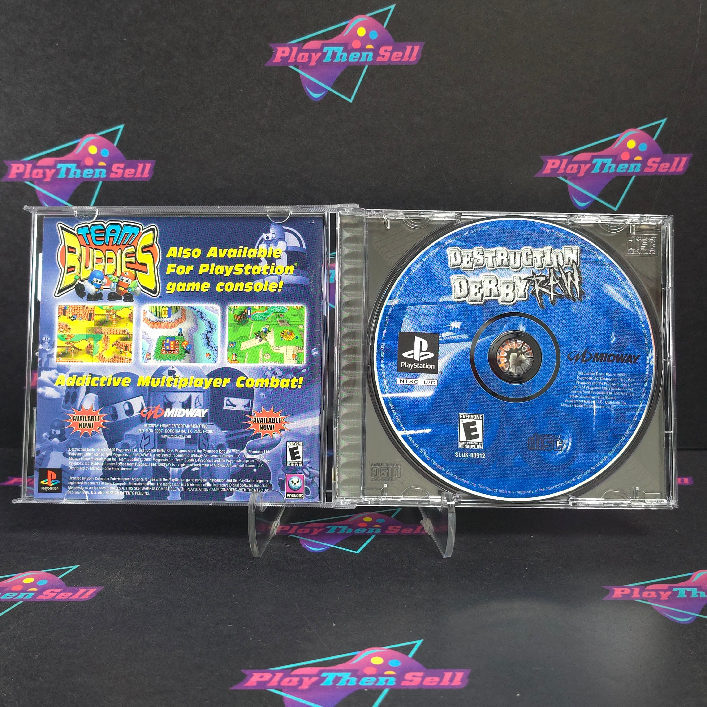 Destruction Derby Raw PS1 PlayStation 1 + Reg Complete - Excellent