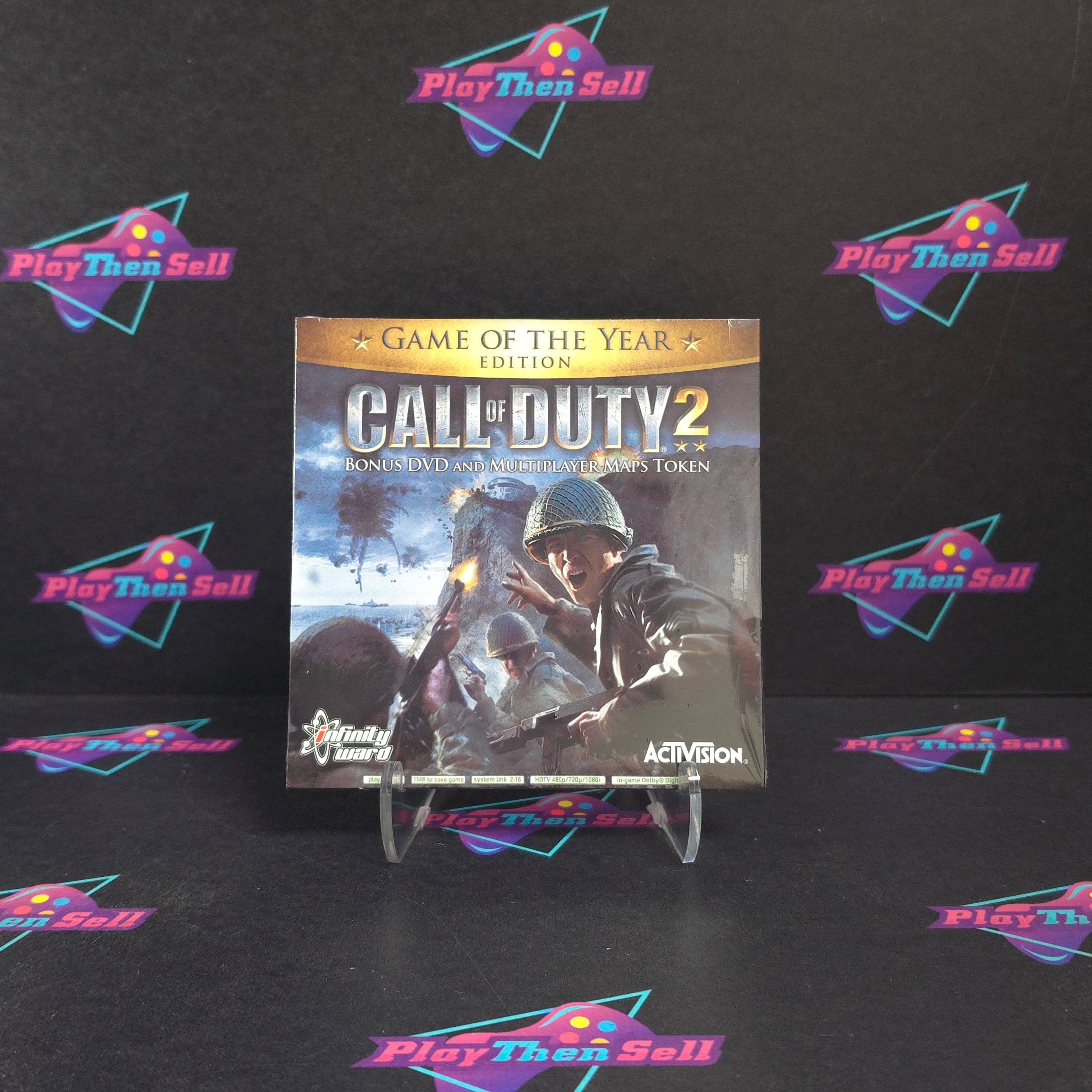 Call of Duty 2 GOTY Bonus DVD / Multiplayer Maps Token Xbox 360 Disc Only Brand New - Sealed