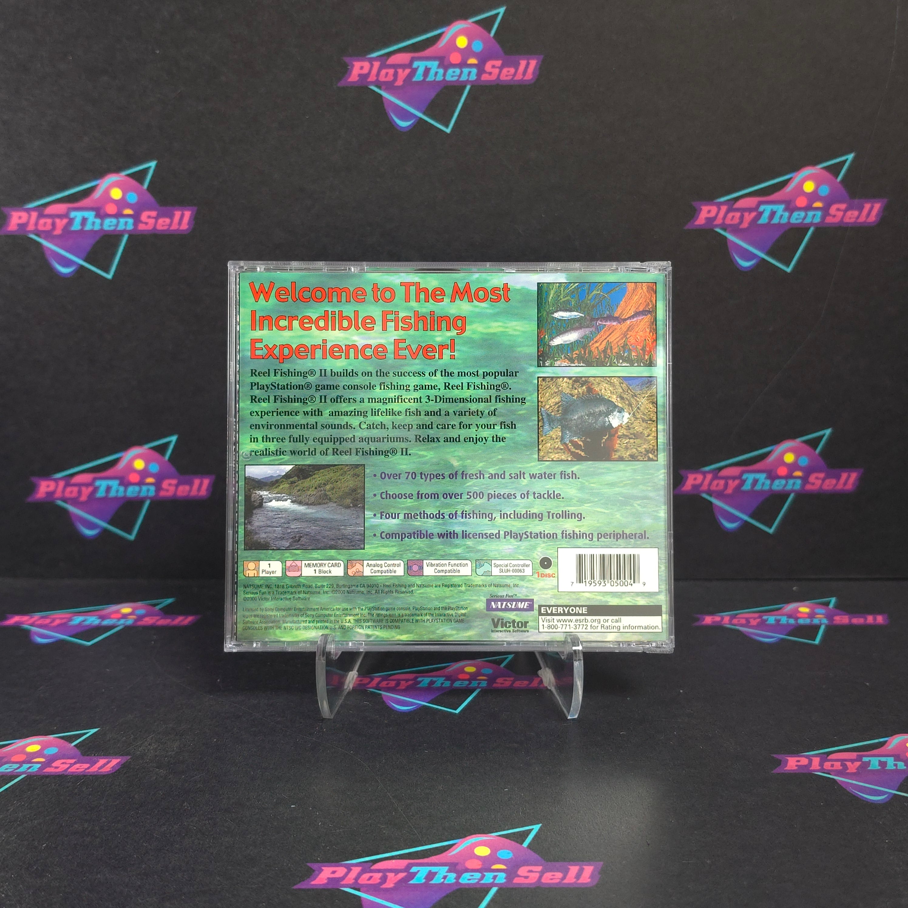 Reel Fishing II (2) PS1 PlayStation 1 Complete - Very Good