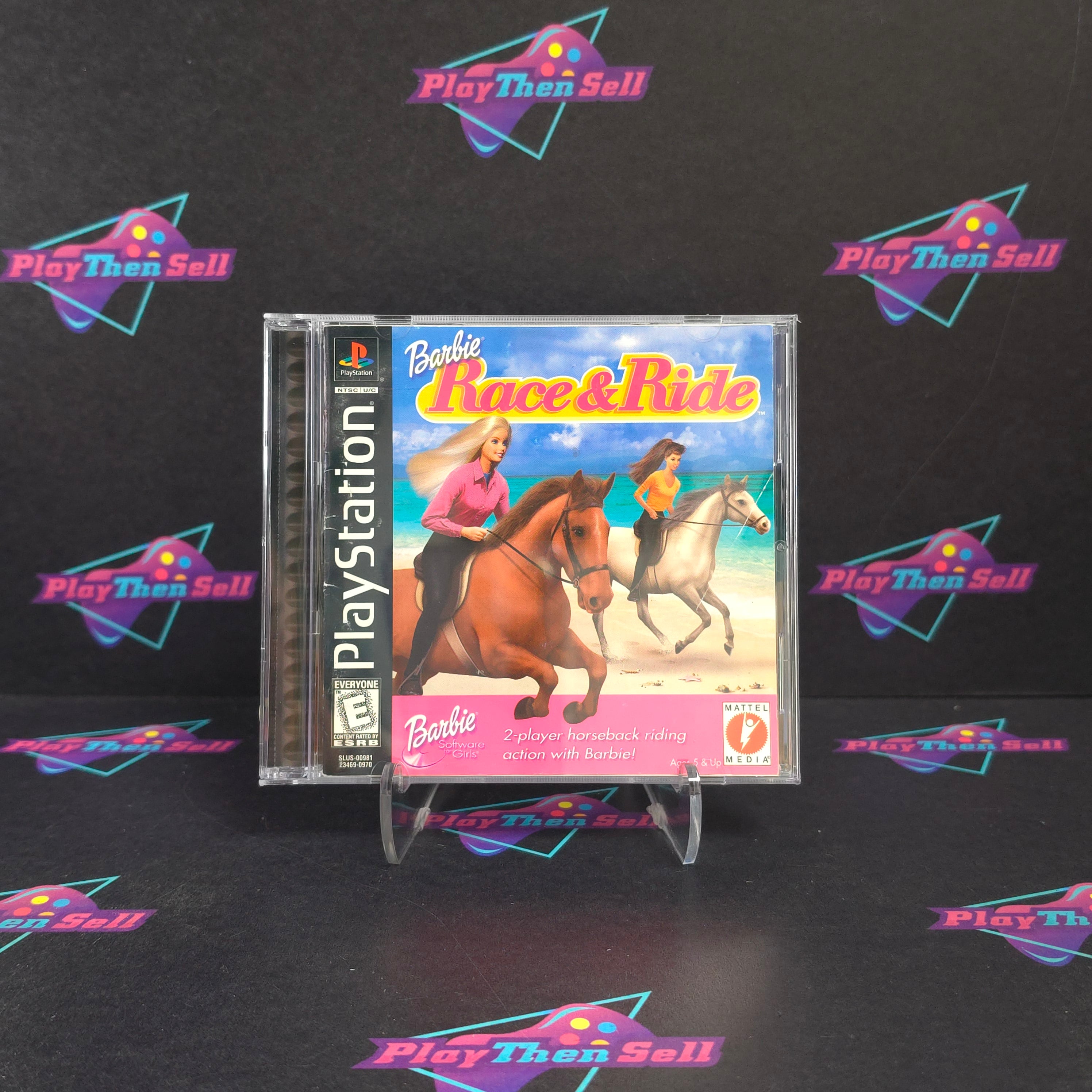 Barbie Race & Ride PS1 PlayStation 1 + Reg Complete - Very Good