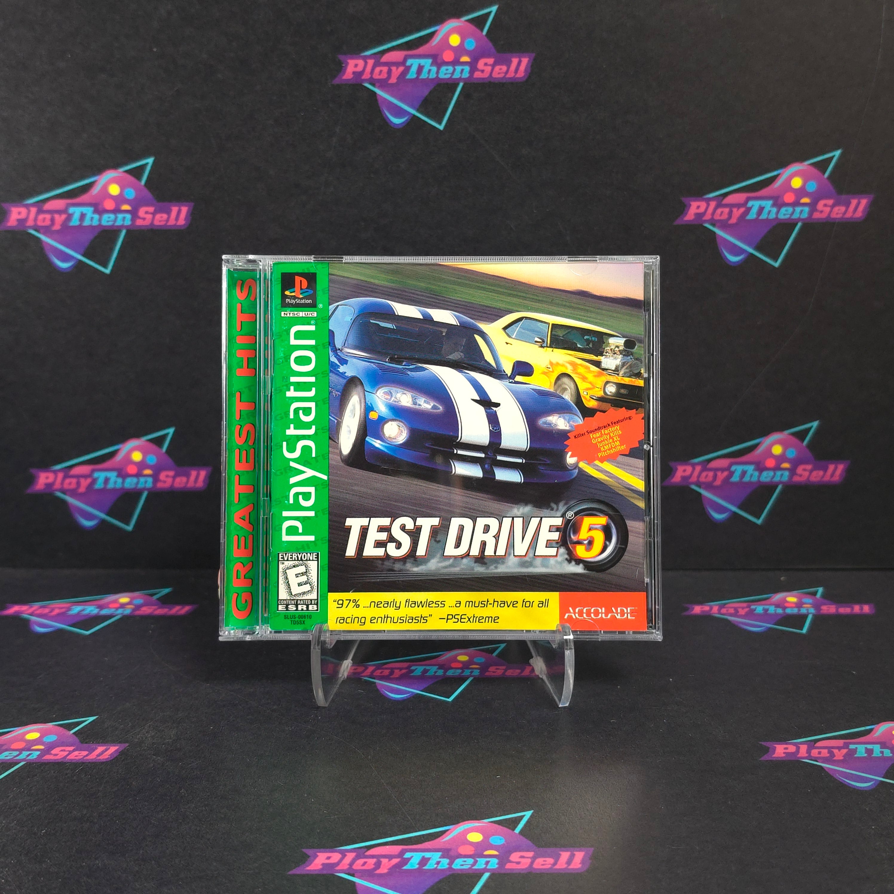 Test Drive 5 PS1 PlayStation 1 GH + Reg Complete - Very Good