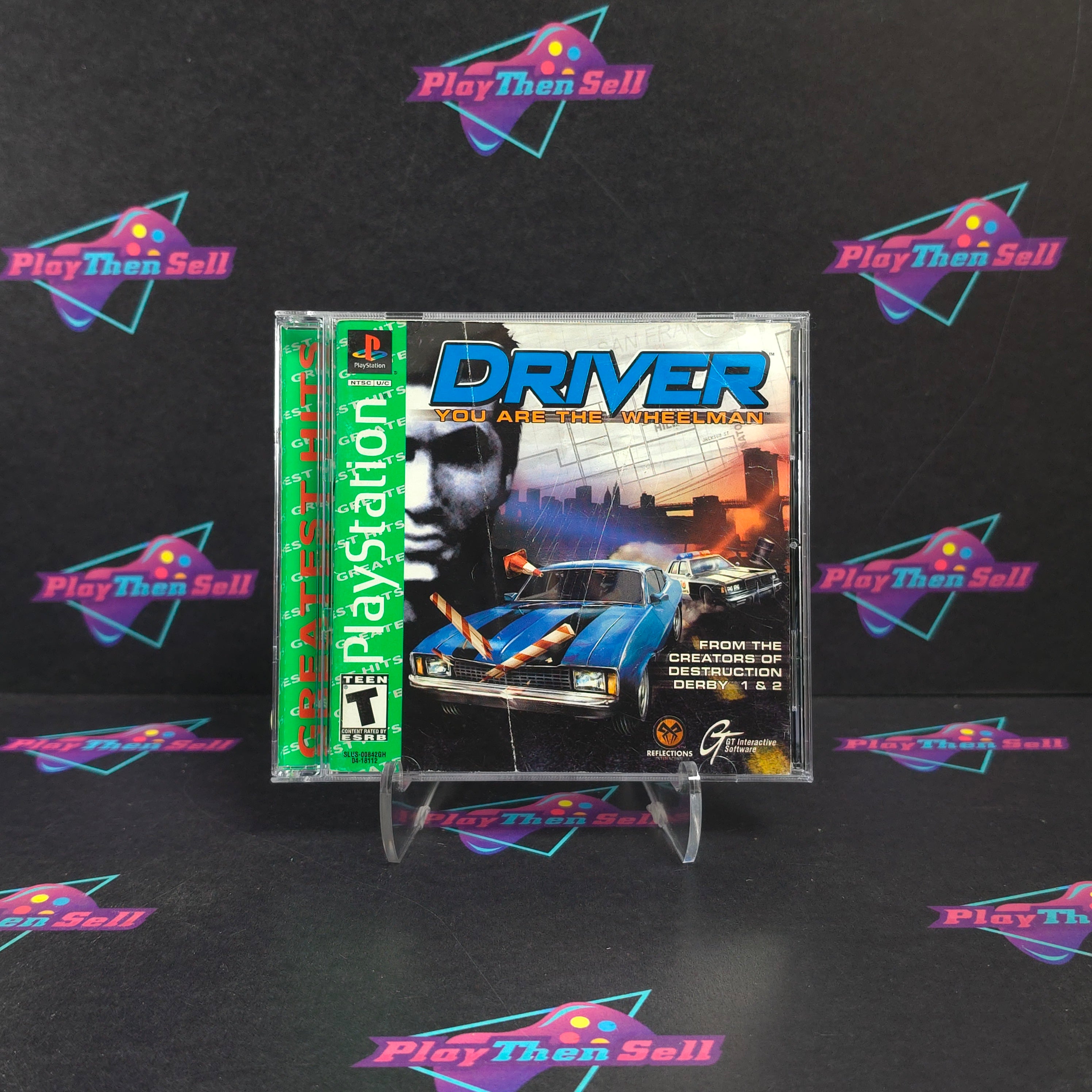 Driver PS1 PlayStation 1 GH + Reg Complete - Very Good