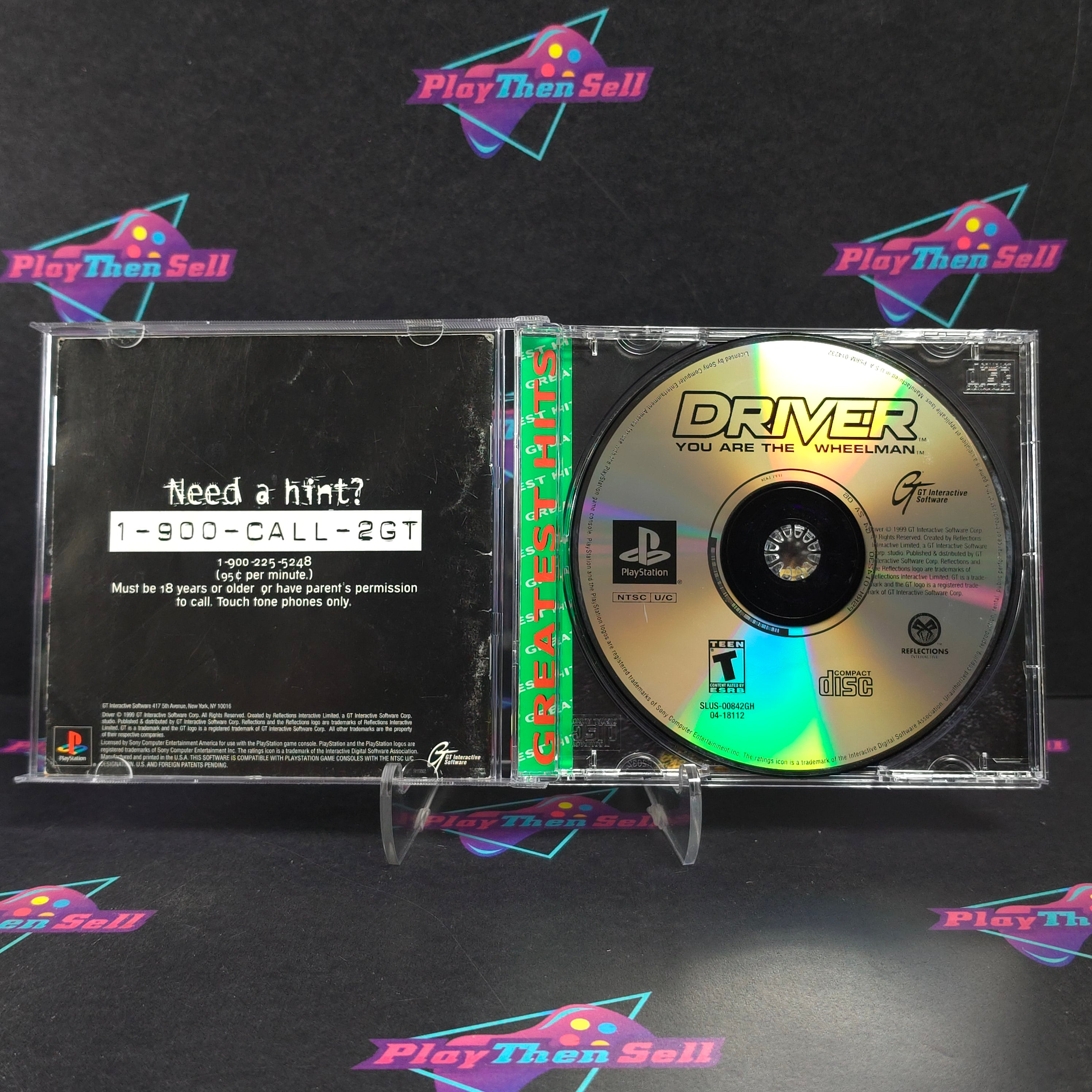 Driver PS1 PlayStation 1 GH + Reg Complete - Very Good