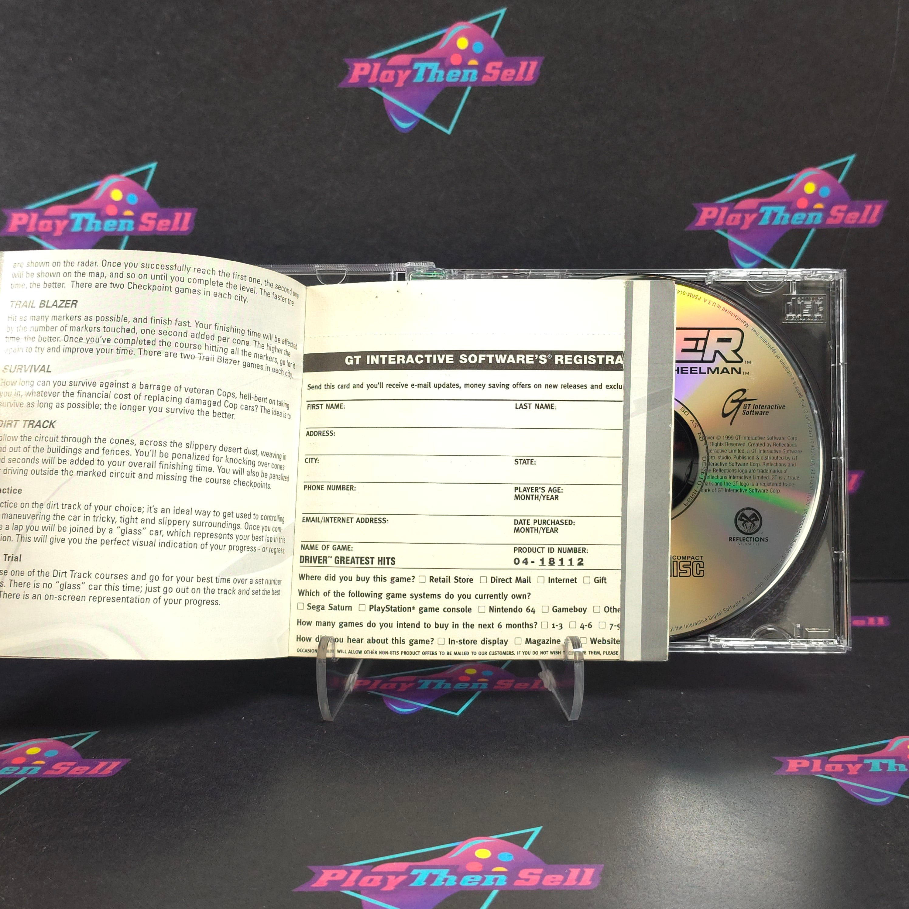 Driver PS1 PlayStation 1 GH + Reg Complete - Very Good