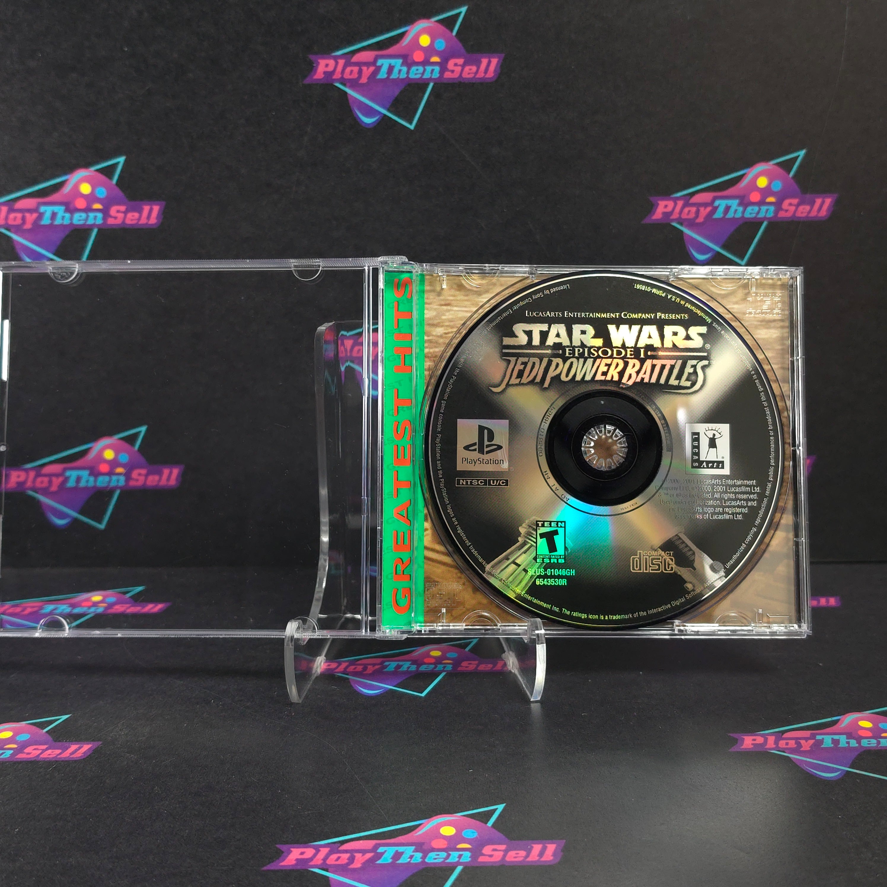 Star Wars Episode I (1) Jedi Power Battles PS1 PlayStation 1 GH - Very Good
