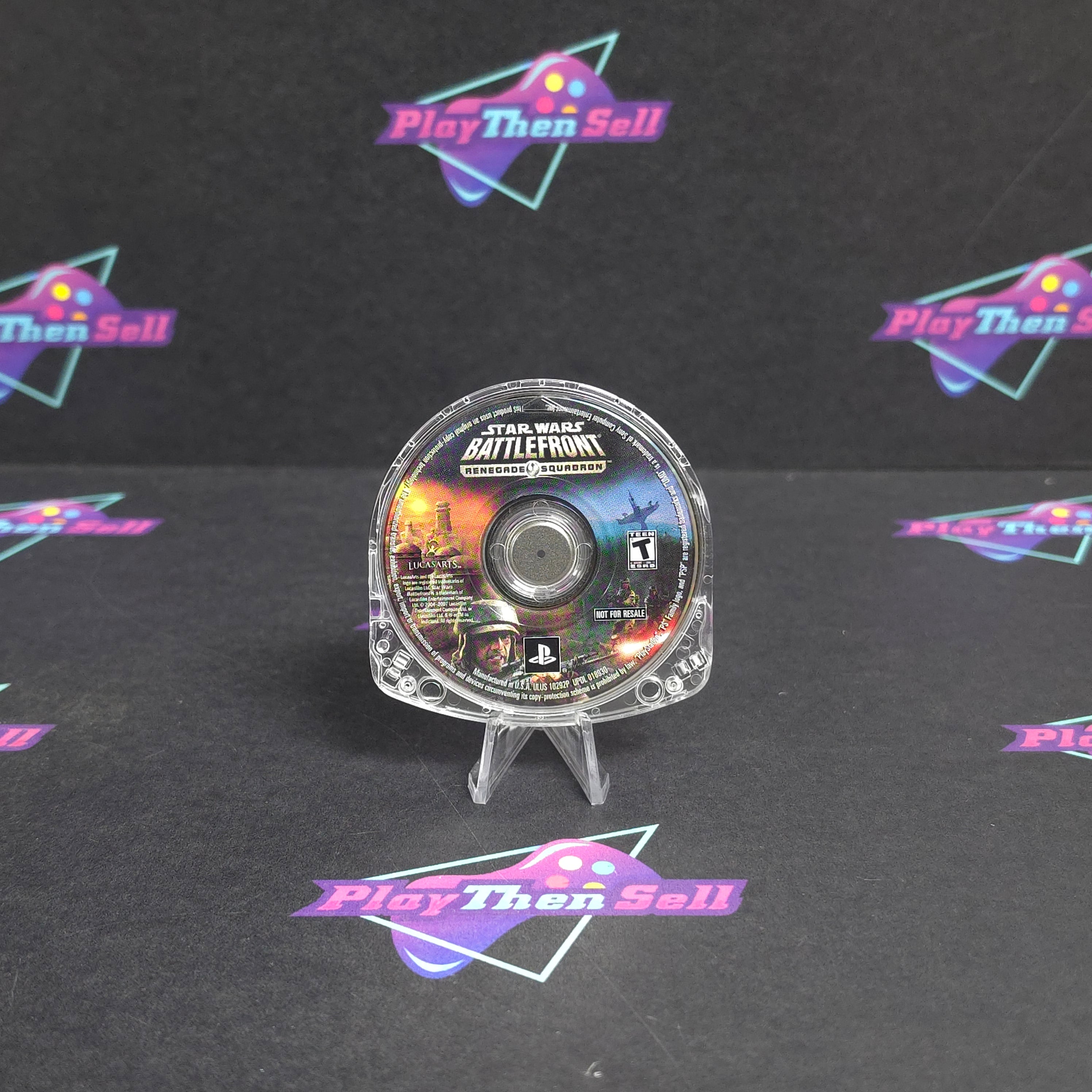 Star Wars Battlefront Renegade Squadron Sony PSP UMD Clear Disc Only - Very Good