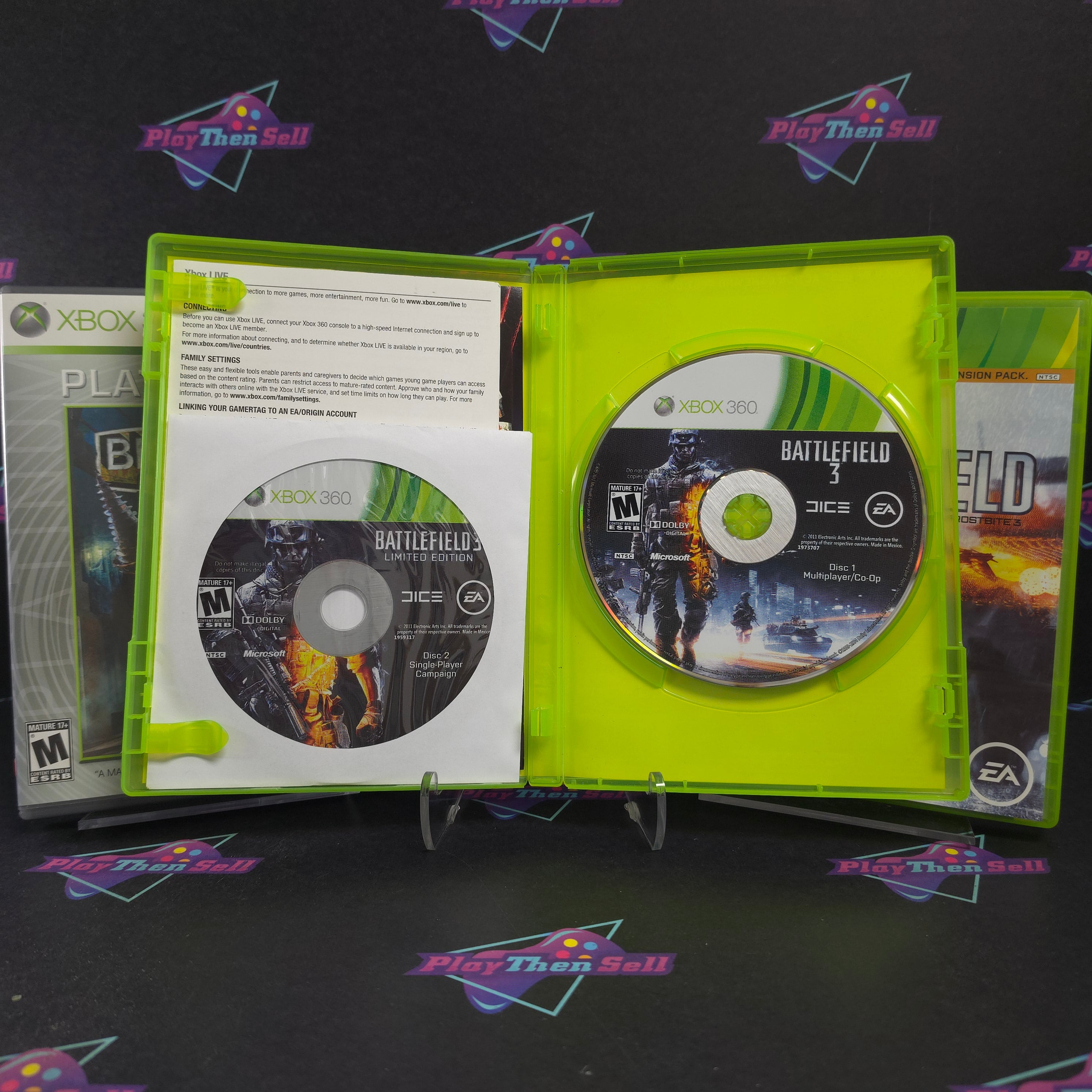 Shooter Collection (3-Game Lot) Battlefield 3 & 4, Bioshock Xbox 360 Bundle - Very Good