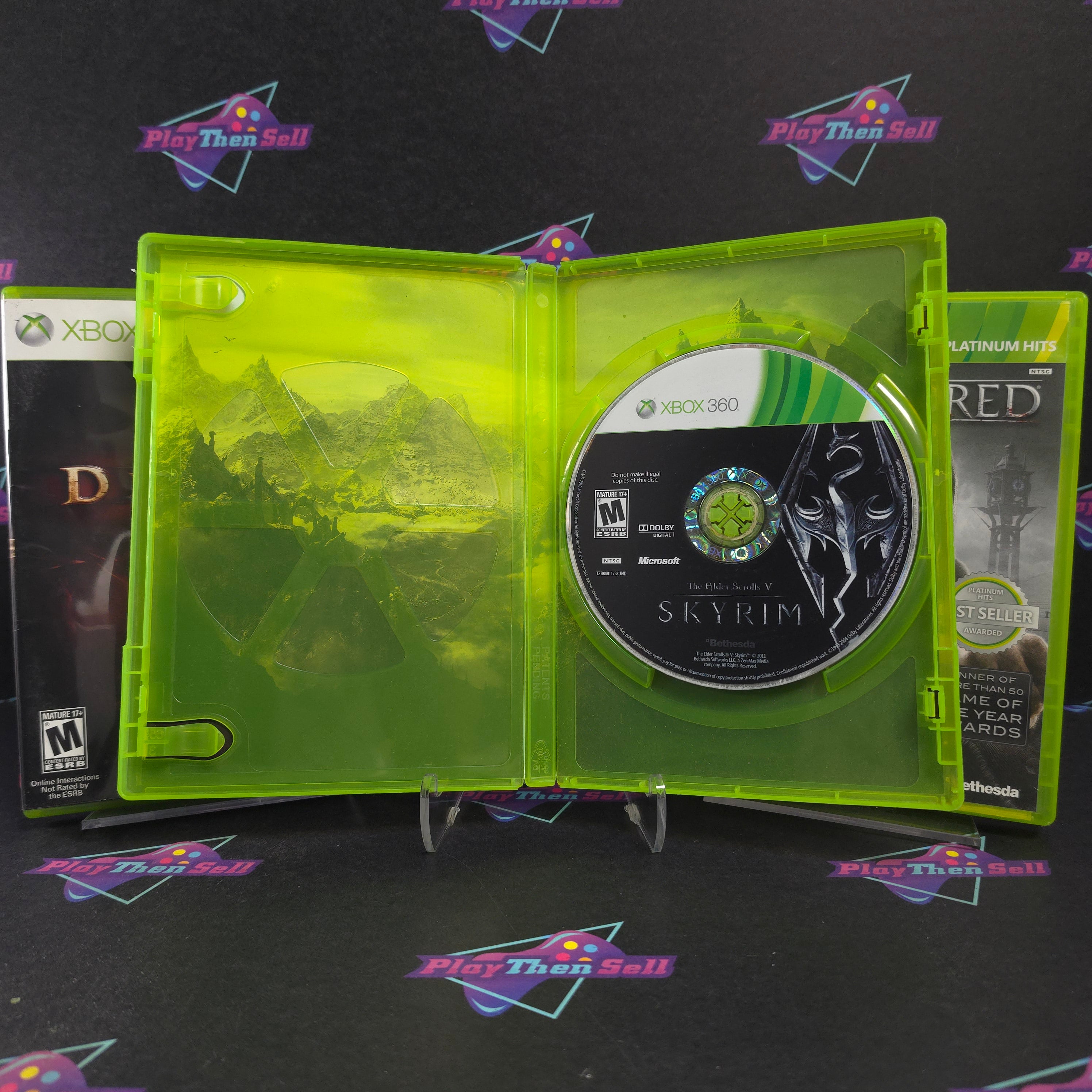 RPG Collection (3-Game Lot) Dishonored, Diablo 3, Skyrim Xbox 360 Bundle - Very Good