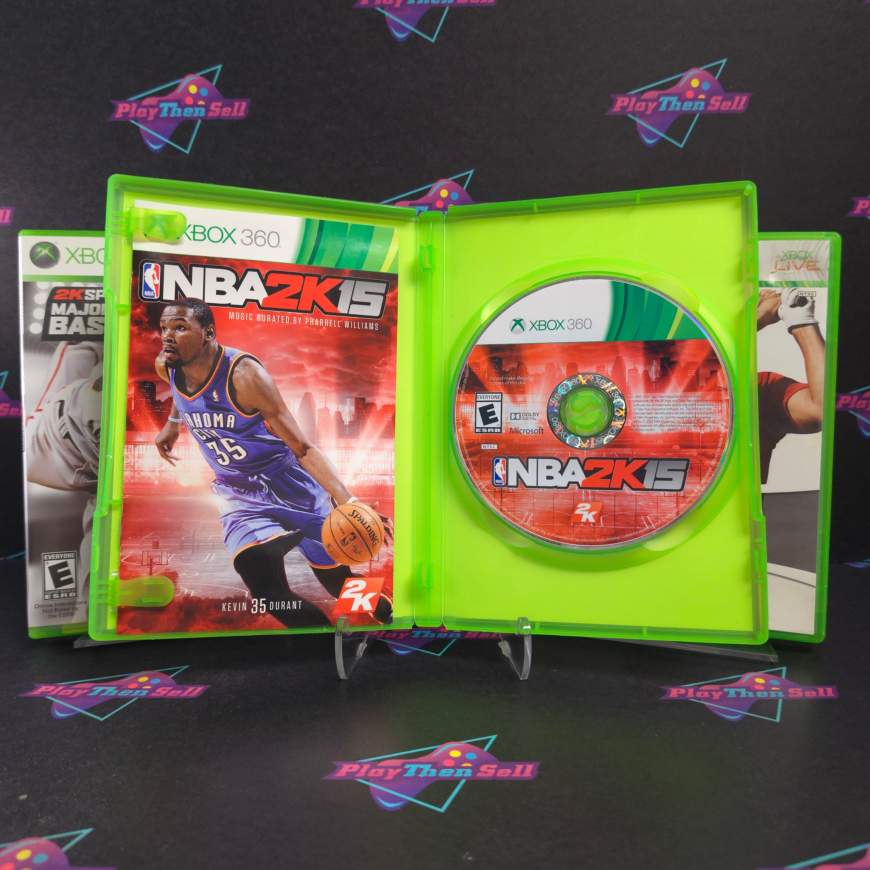 Sports Collection (3-Game Lot) PGA 08, MLB 2K9, NBA 2K15 Xbox 360 Bundle - Very Good