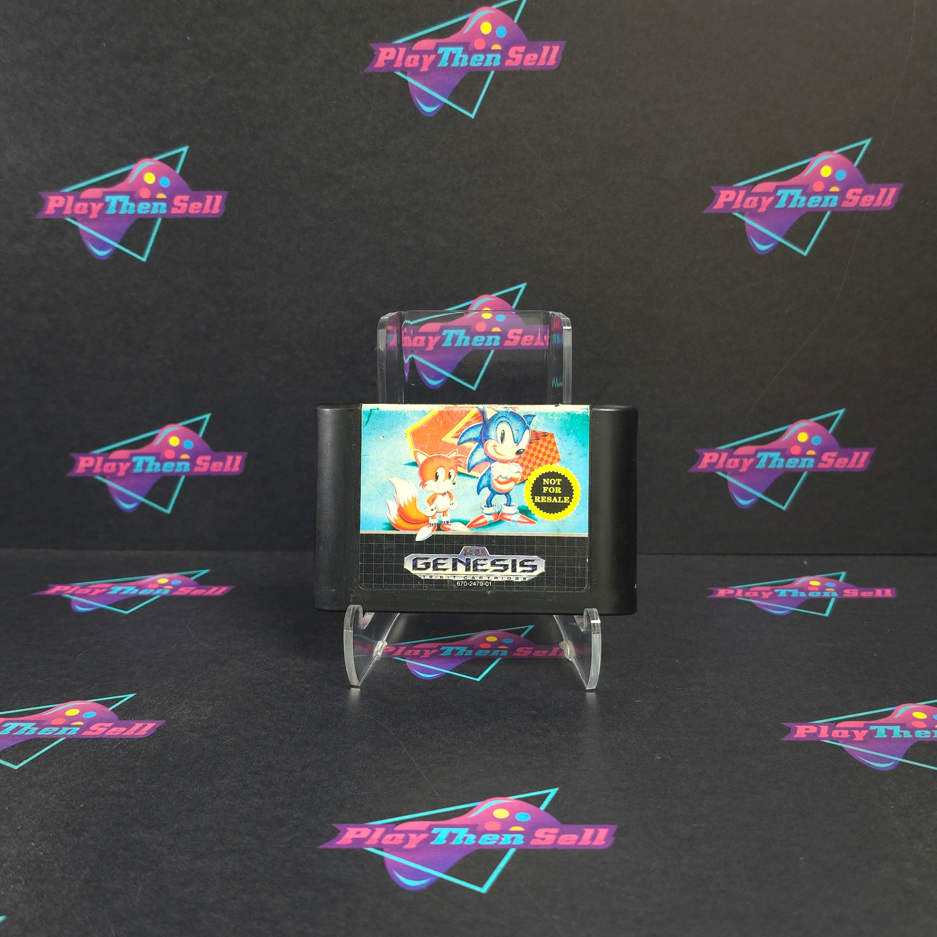 Sonic the Hedgehog 2 Sega Genesis NFR Cart Only - Very Good