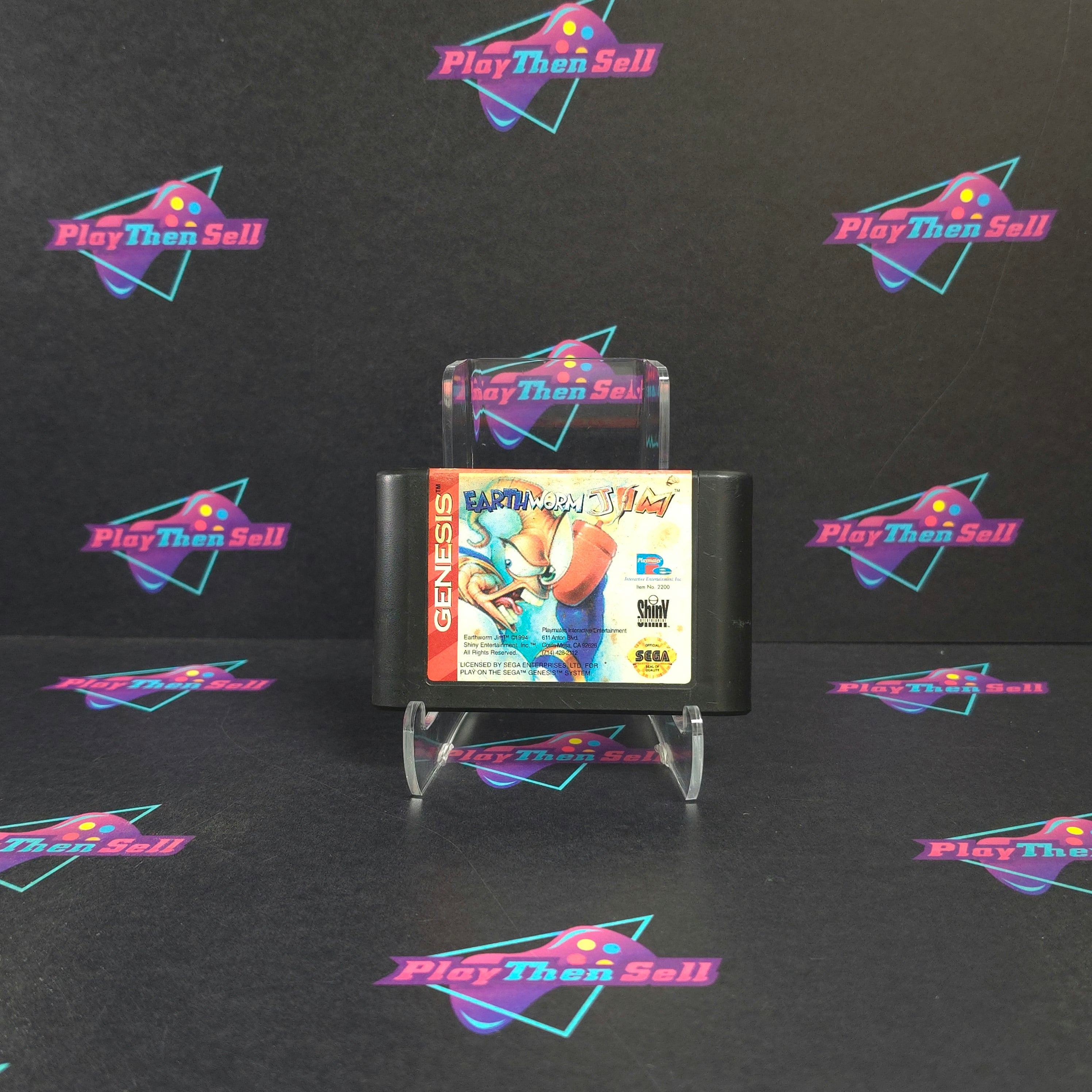 Earthworm Jim Sega Genesis Cart Only - Very Good