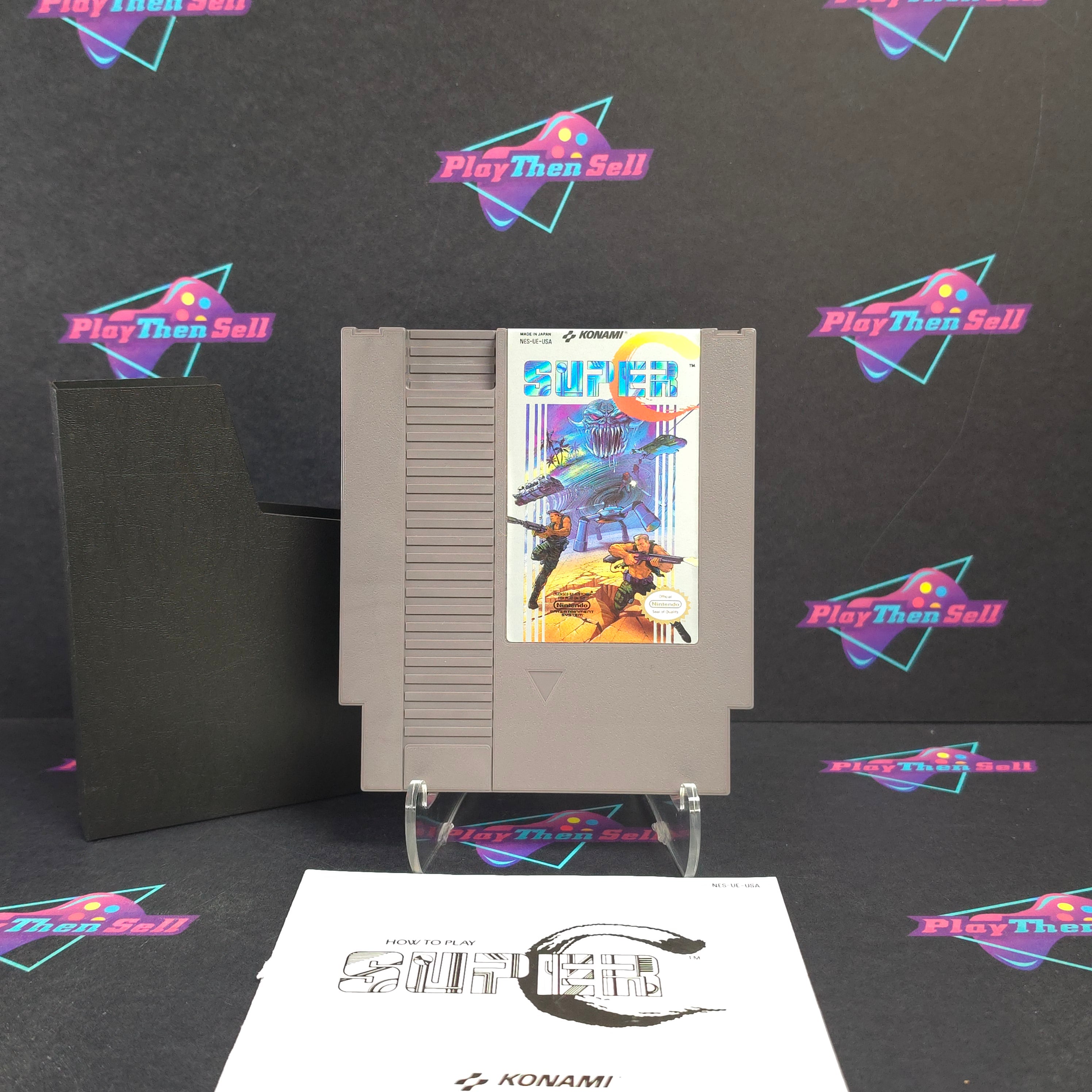 Super C Nintendo NES + Manual / Sleeve Cart Only - Excellent