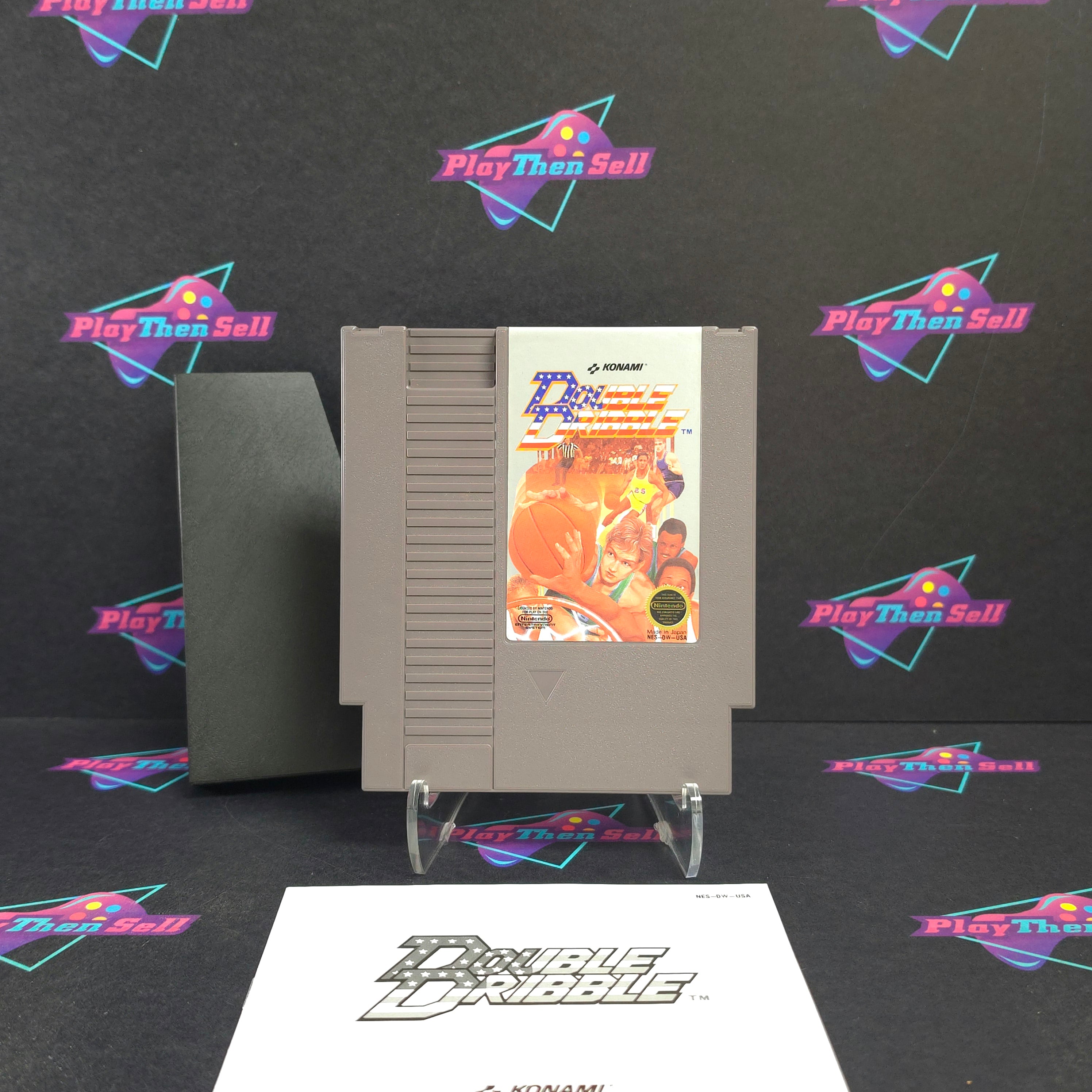 Double Dribble Nintendo NES + Manual / Sleeve Cart Only - Excellent