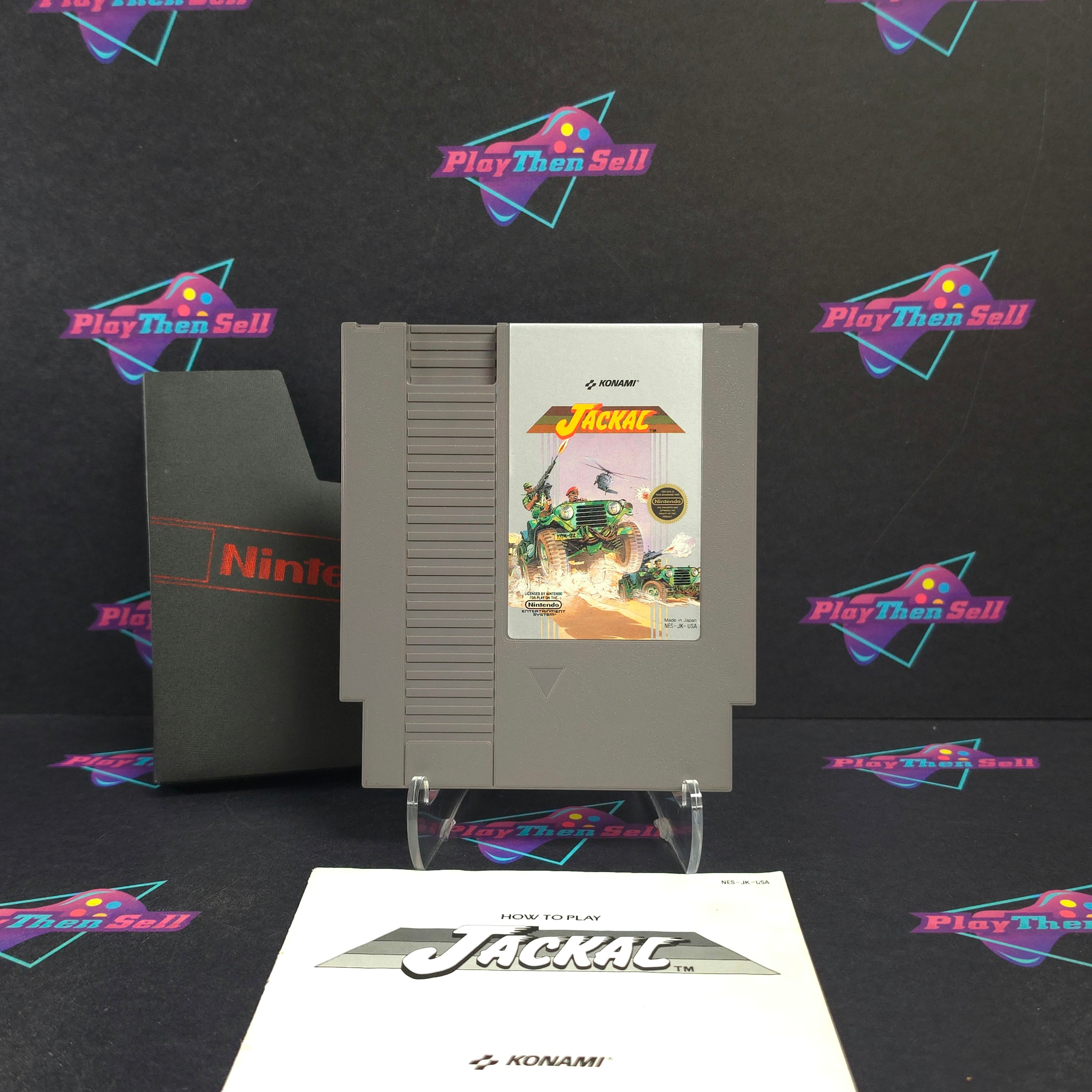 Jackal Nintendo NES + Manual / Sleeve Cart Only - Excellent