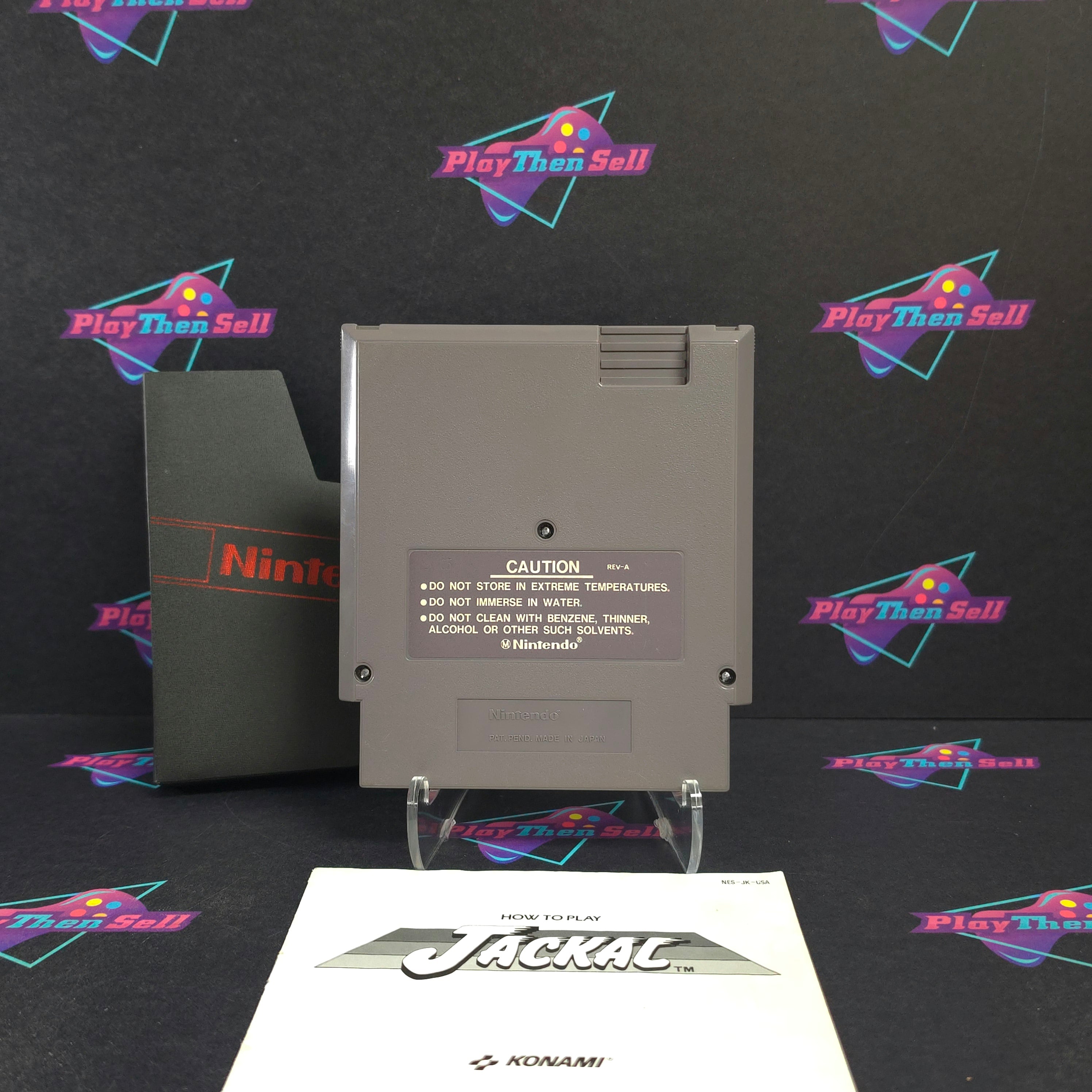 Jackal Nintendo NES + Manual / Sleeve Cart Only - Excellent