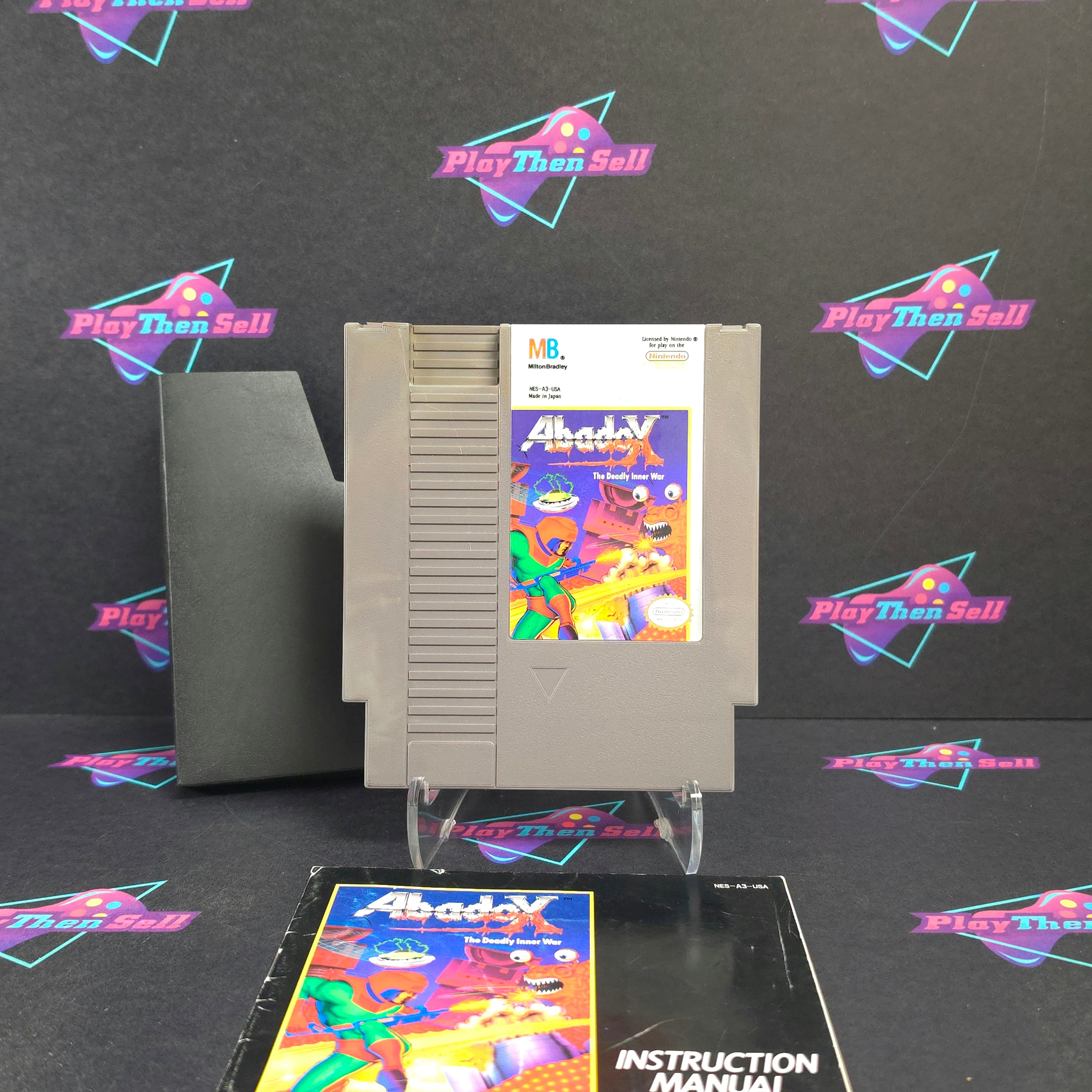 Abadox Nintendo NES + Manual / Sleeve Cart Only - Very Good