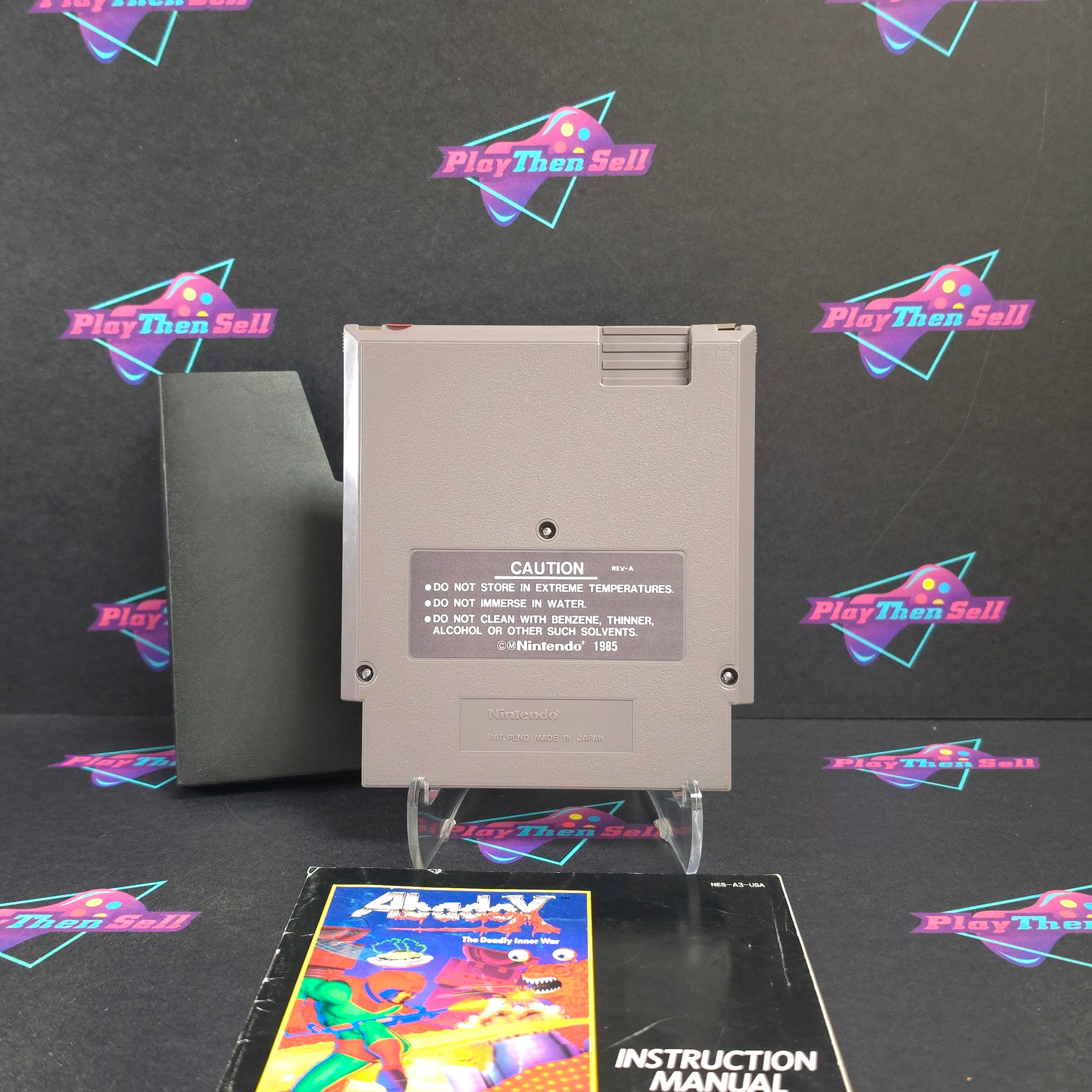 Abadox Nintendo NES + Manual / Sleeve Cart Only - Very Good