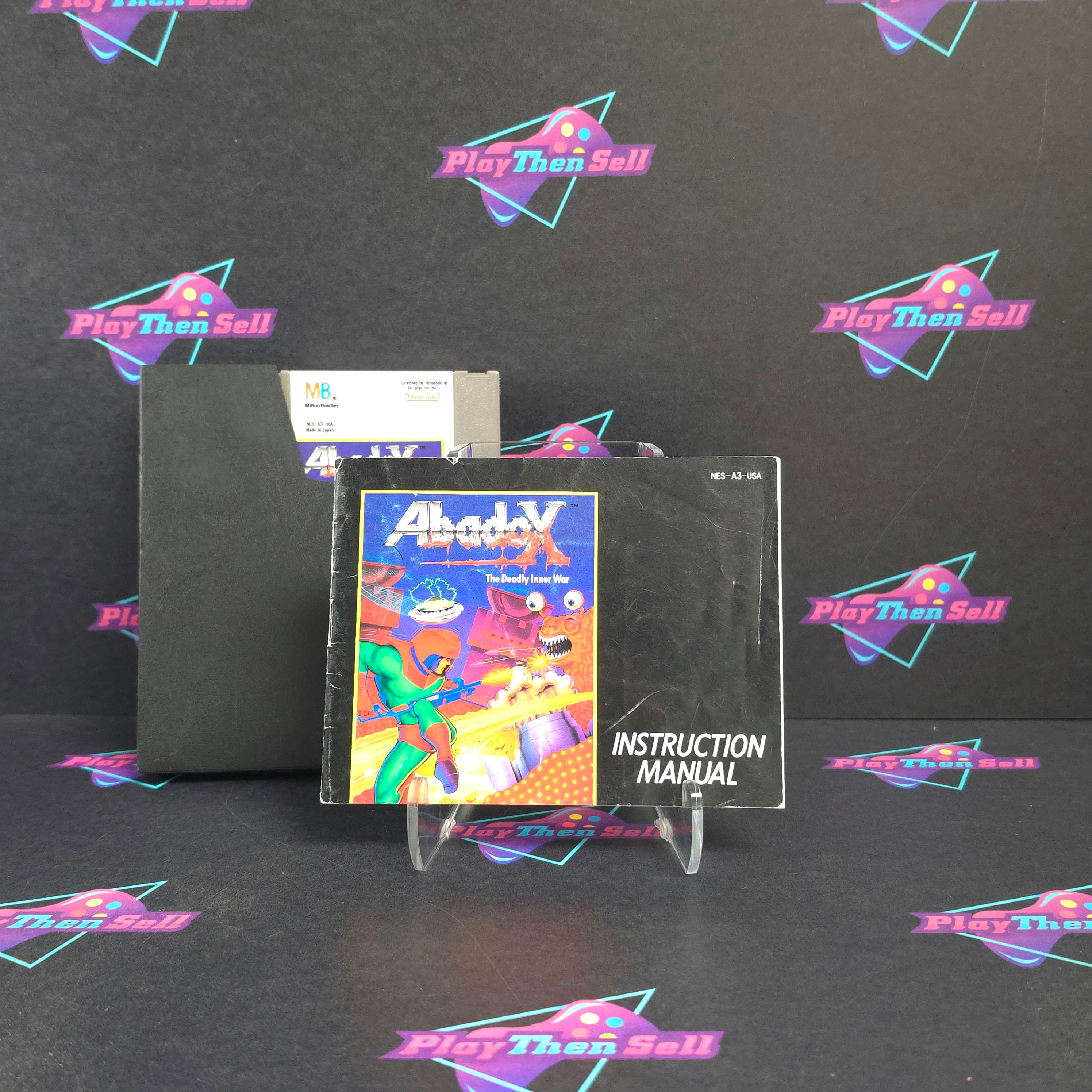 Abadox Nintendo NES + Manual / Sleeve Cart Only - Very Good