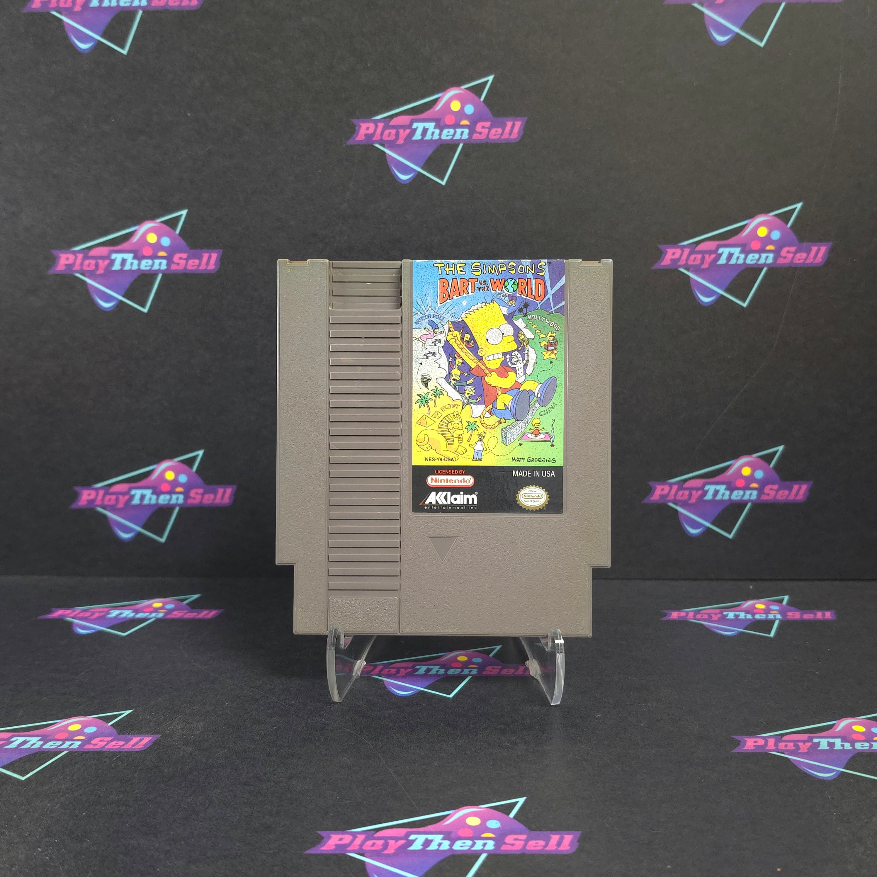 Simpsons Bart vs The World Nintendo NES Cart Only - Excellent