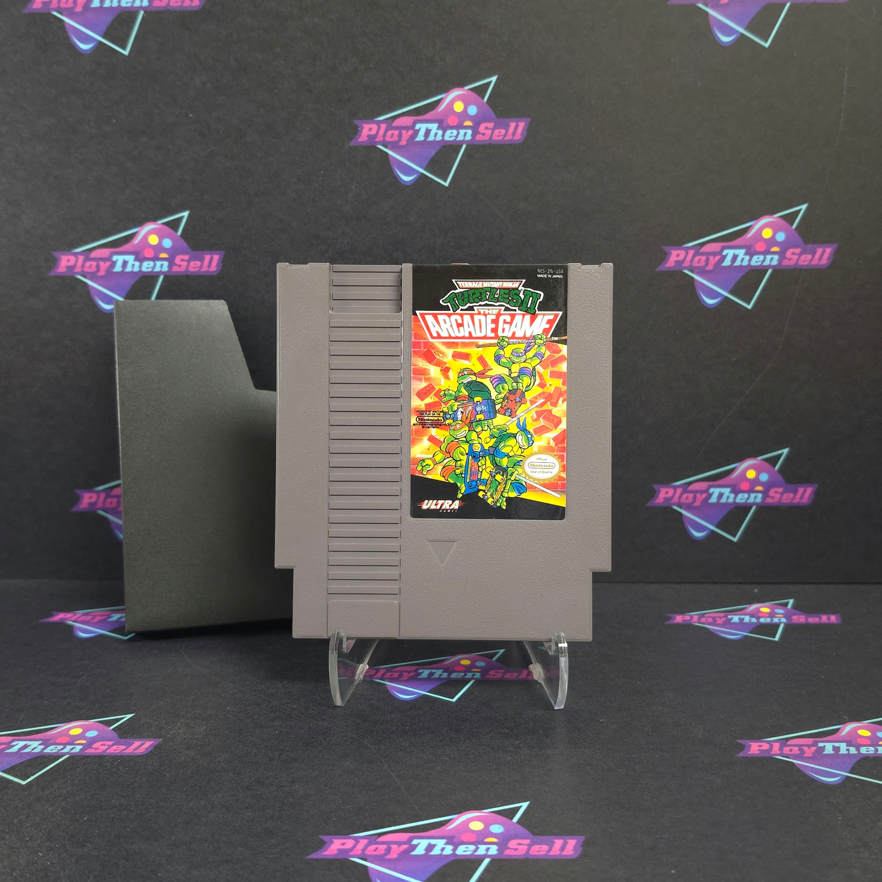 TMNT II (2) Arcade Game Nintendo NES + Sleeve Cart Only - Excellent