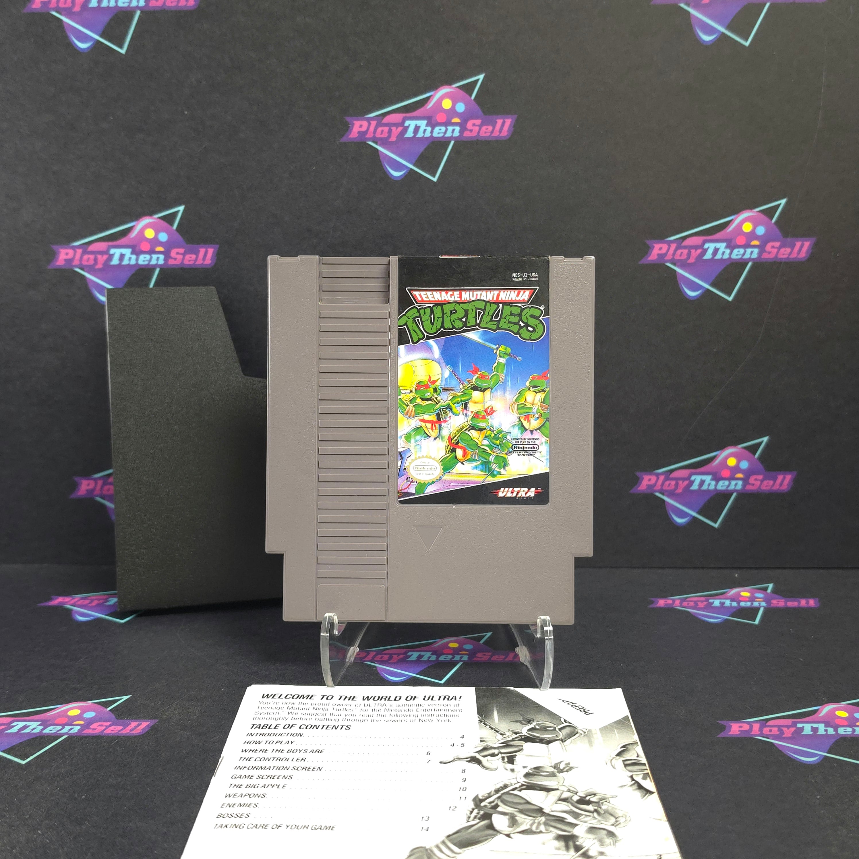 Teenage Mutant Ninja Turtles Nintendo NES + Manual / Sleeve Cart Only - Very Good