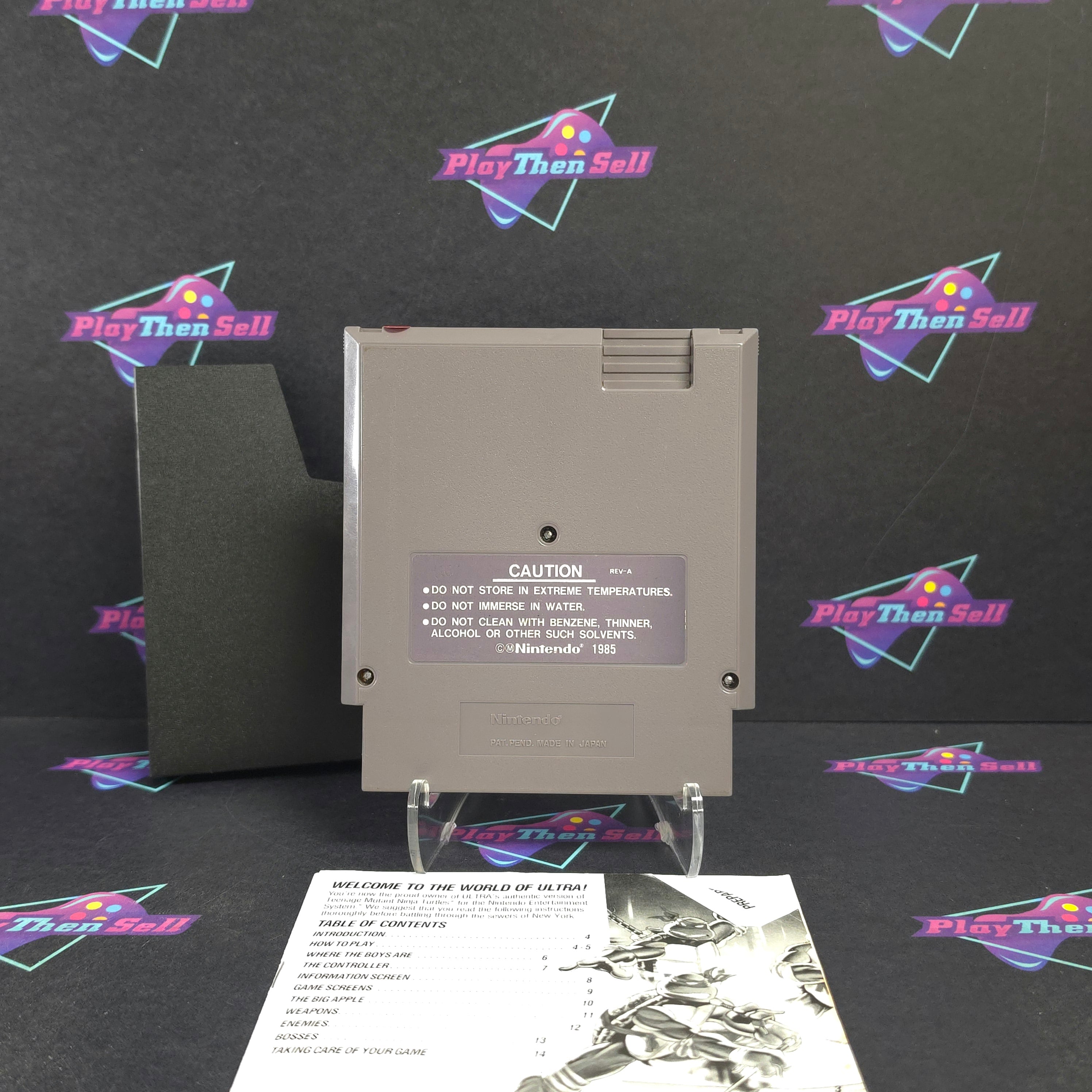 Teenage Mutant Ninja Turtles Nintendo NES + Manual / Sleeve Cart Only - Very Good