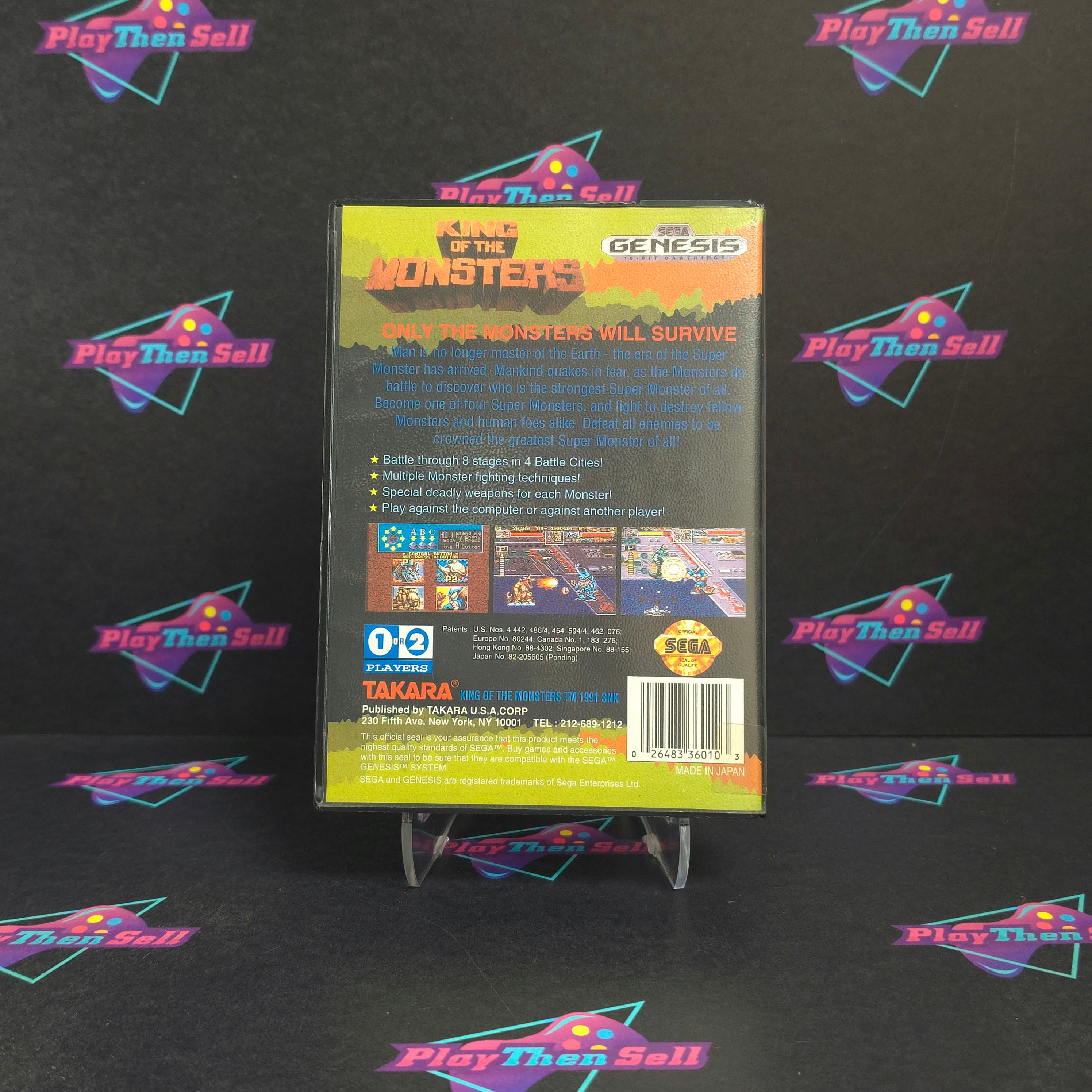 King of the Monsters Sega Genesis - Very Good