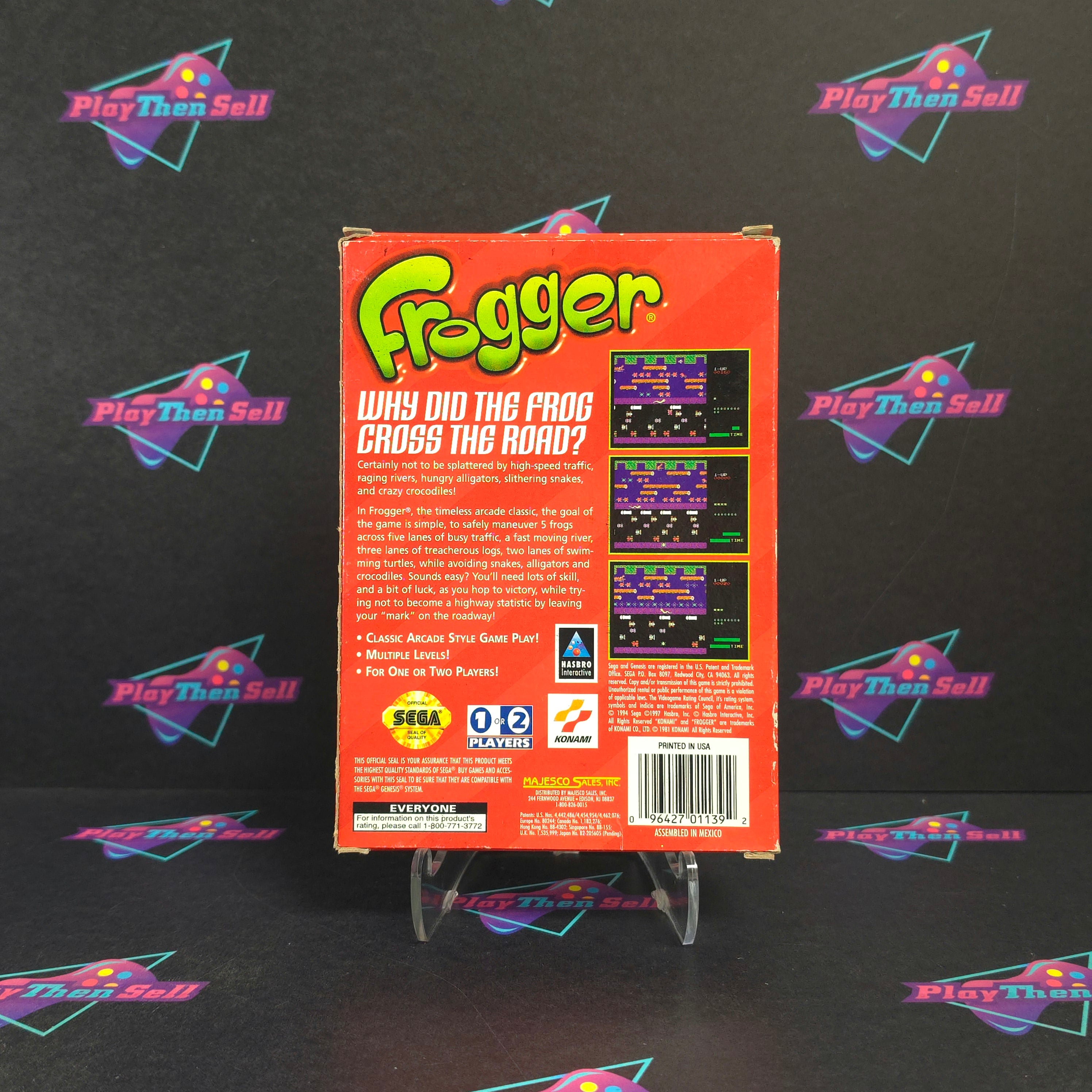 Frogger Sega Genesis + Reg Complete - Excellent