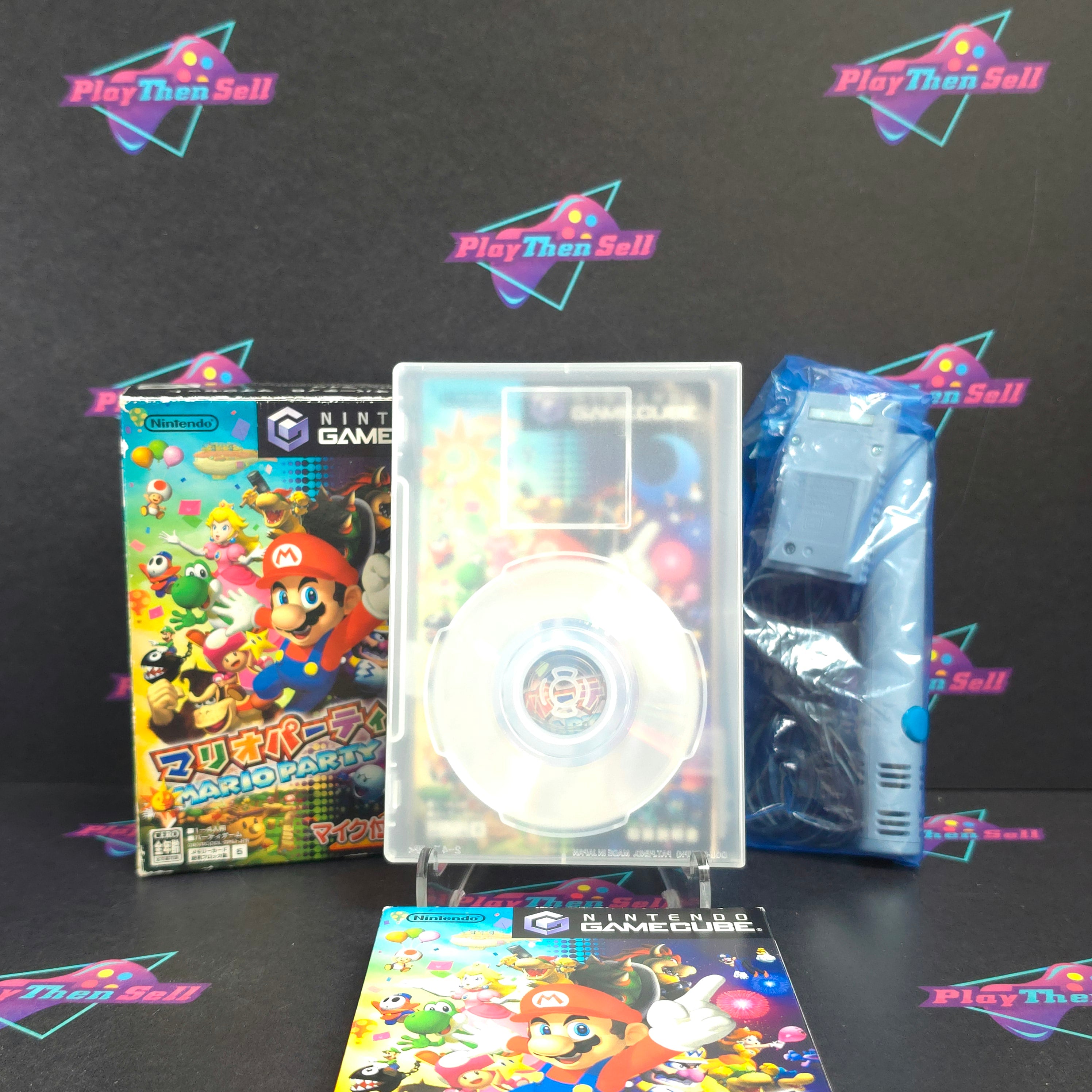 Mario Party 6 Mic Set Nintendo Gamecube Japan Import Complete - Excellent
