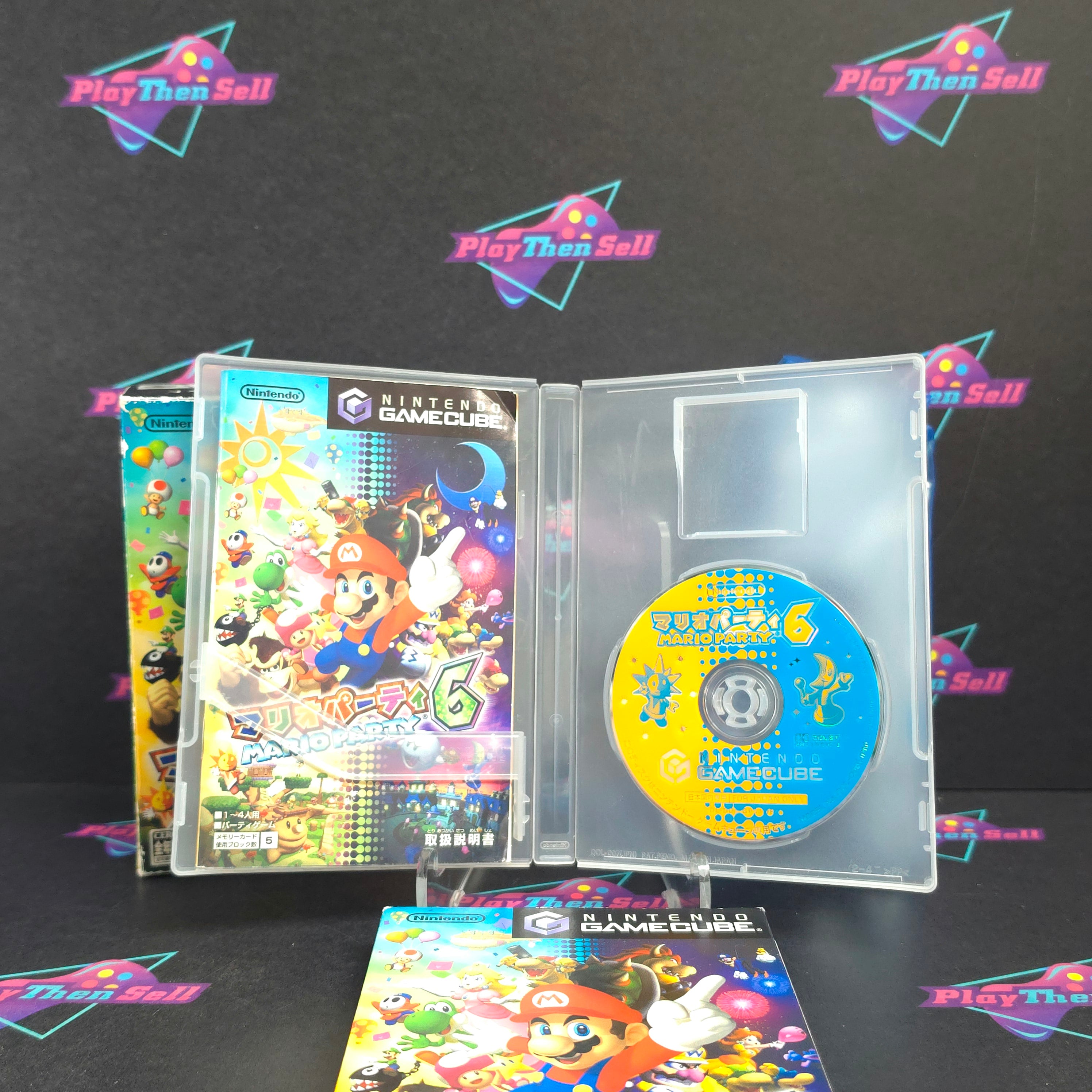 Mario Party 6 Mic Set Nintendo Gamecube Japan Import Complete - Excellent