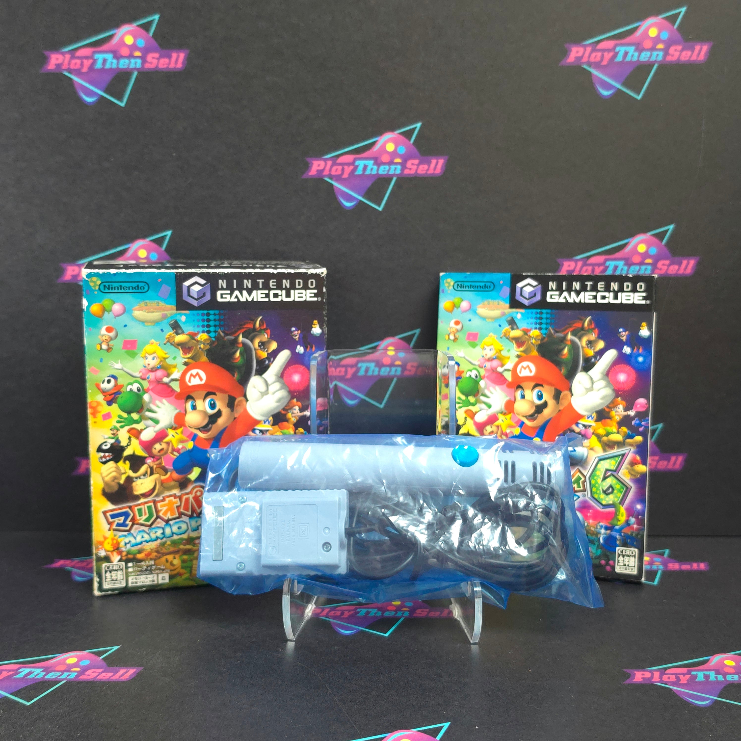 Mario Party 6 Mic Set Nintendo Gamecube Japan Import Complete - Excellent