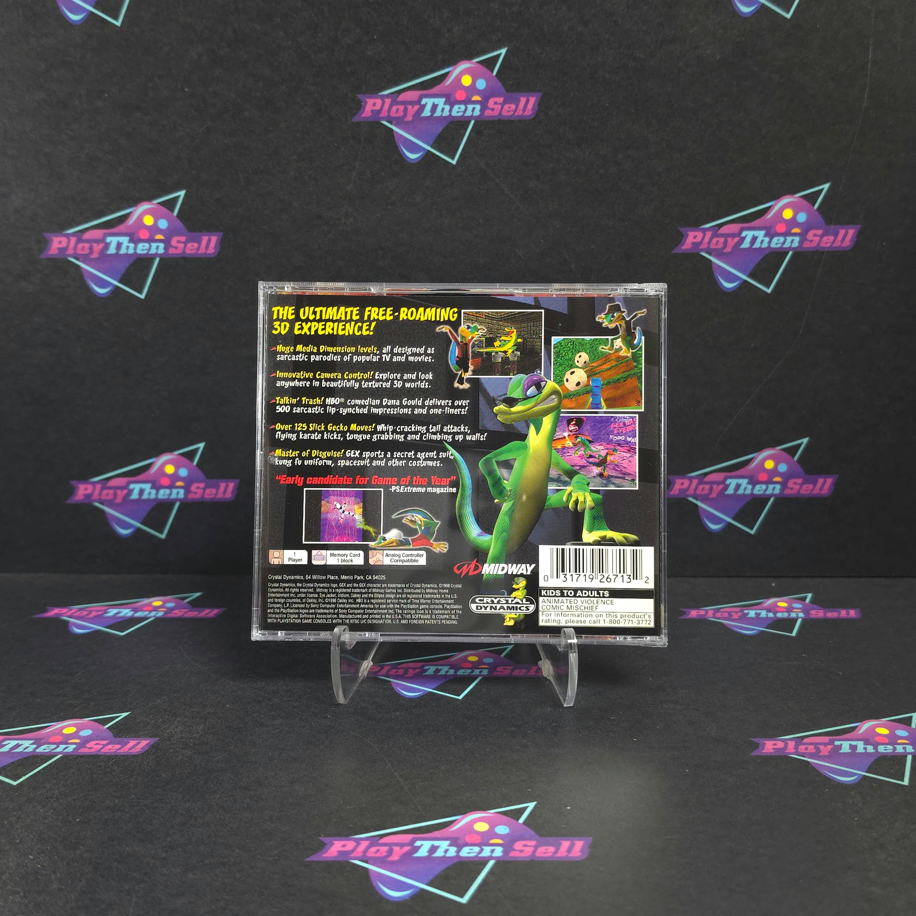 Gex Enter the Gecko PS1 PlayStation 1 + Reg Complete - Excellent