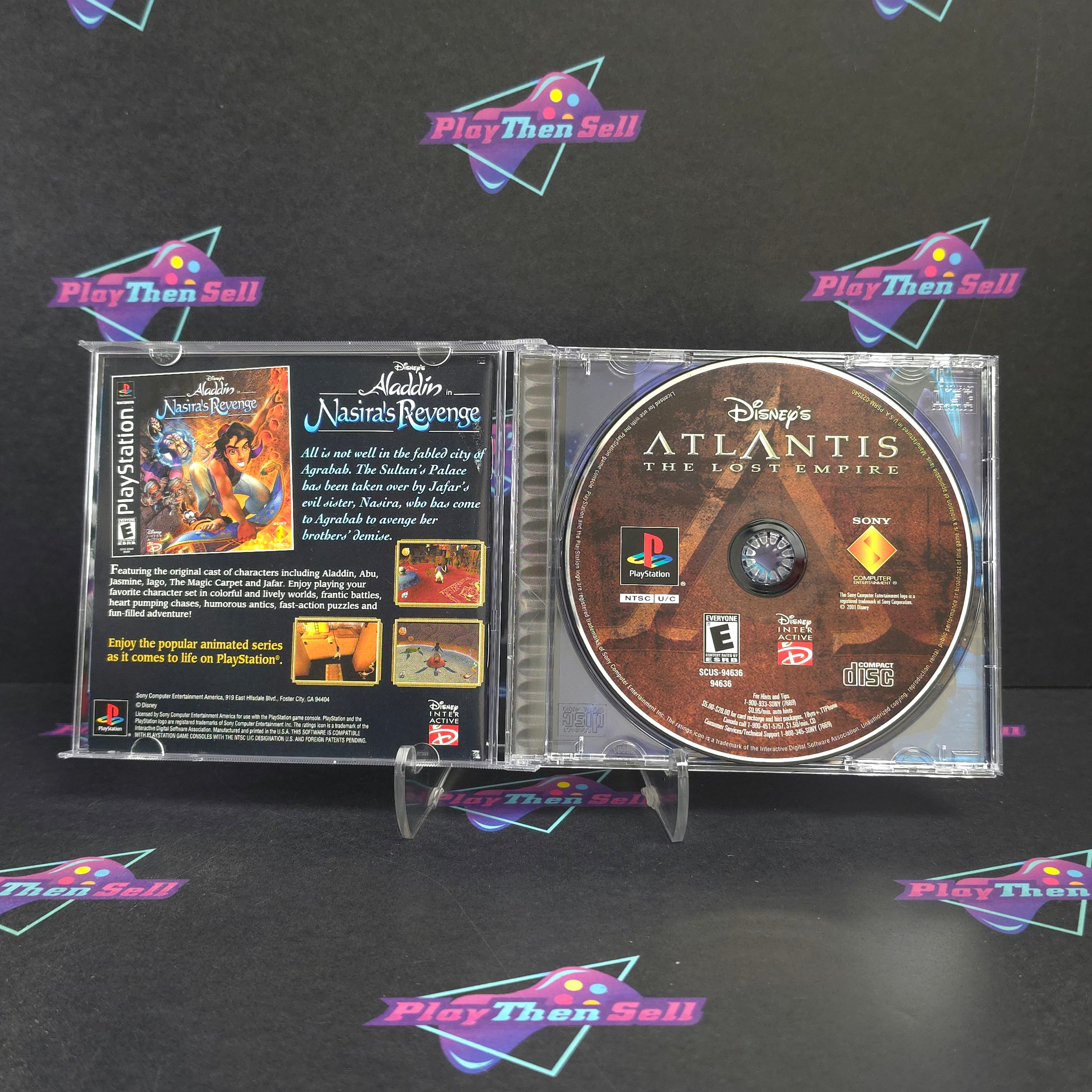 Atlantis The Lost Empire PS1 PlayStation 1 Complete - Excellent