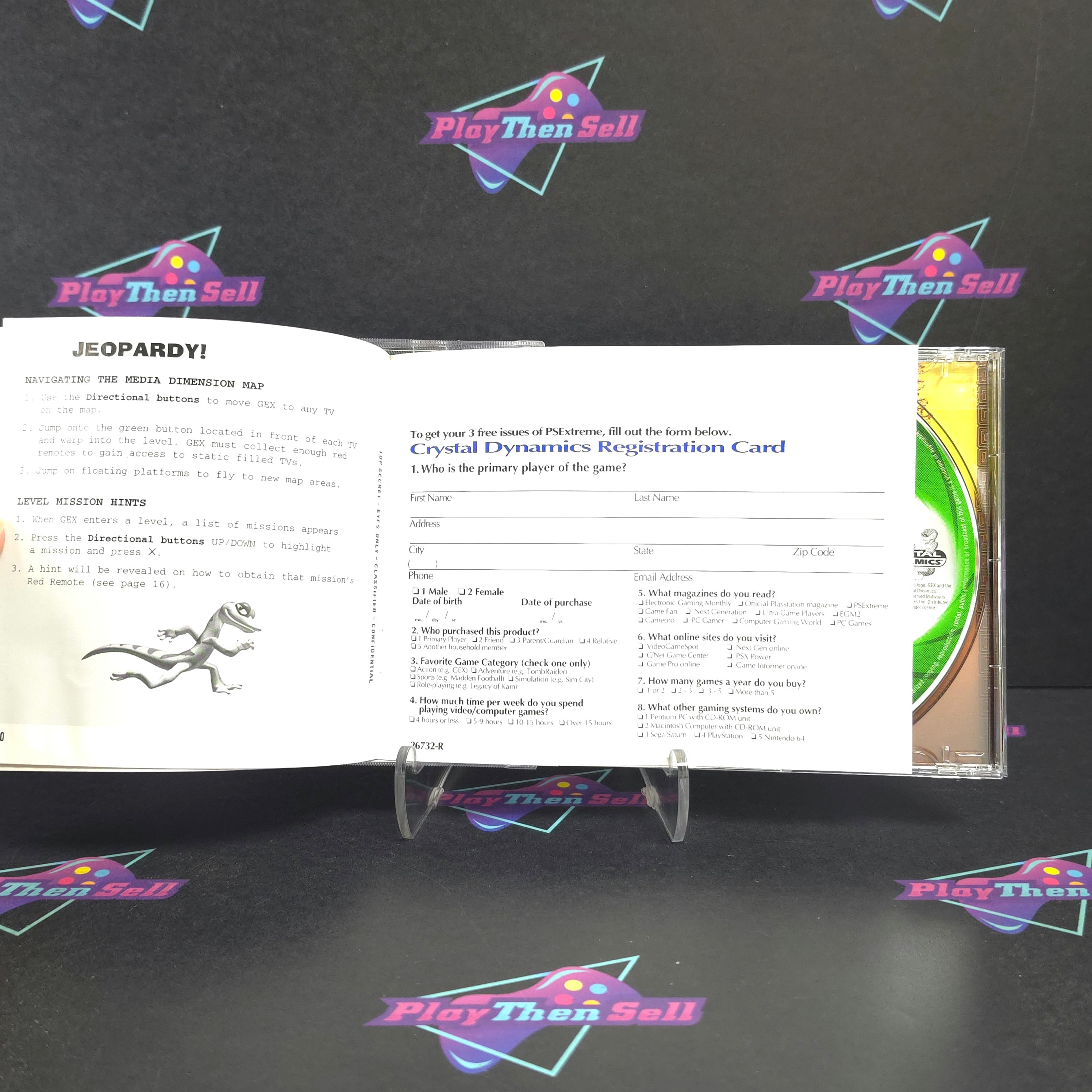 Gex Enter the Gecko PS1 PlayStation 1 + Reg Complete - Excellent