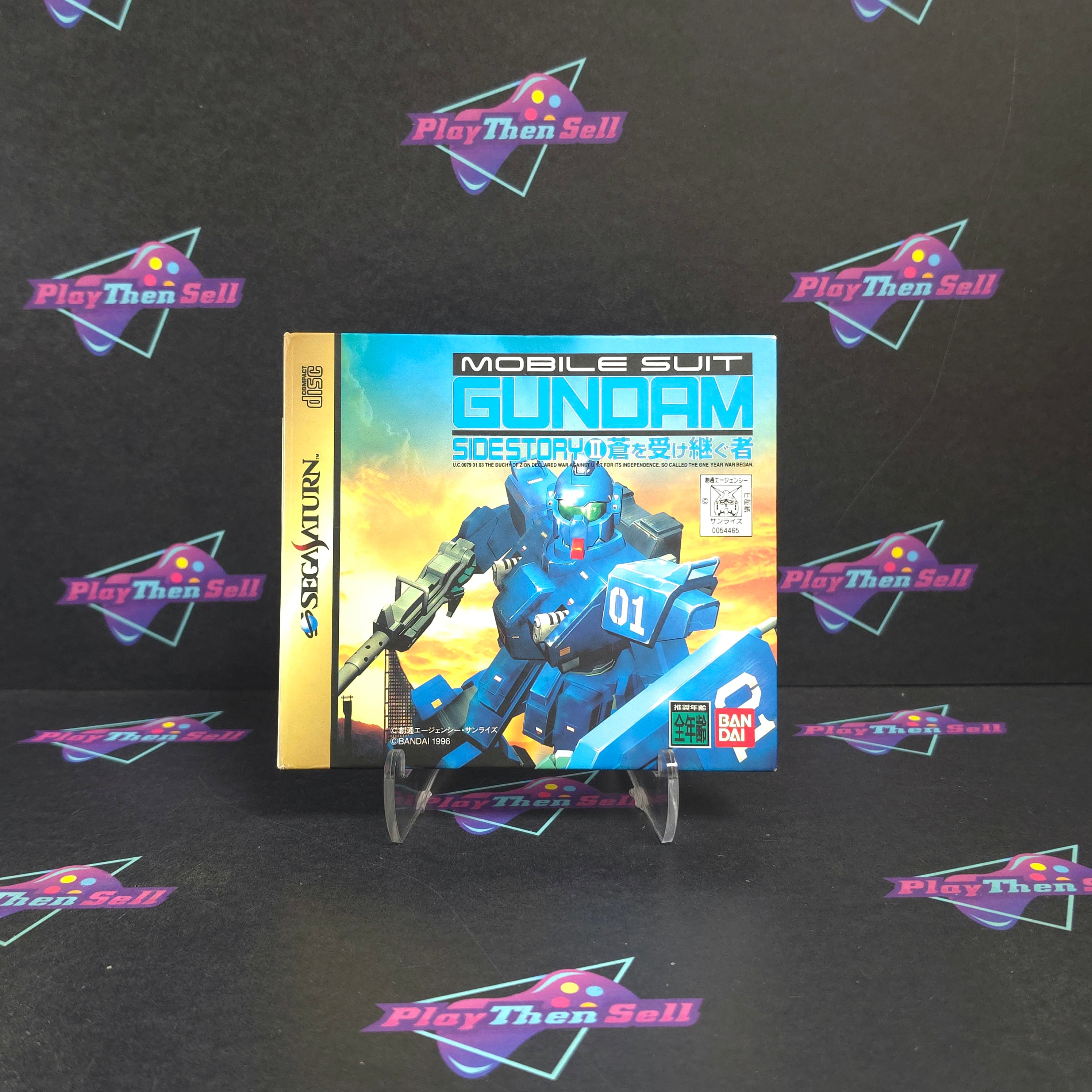 Kido Senshi Gundam Gaiden II (2) Aoi o Uketsugu Mono Sega Saturn Japan Import CIB - Very Good