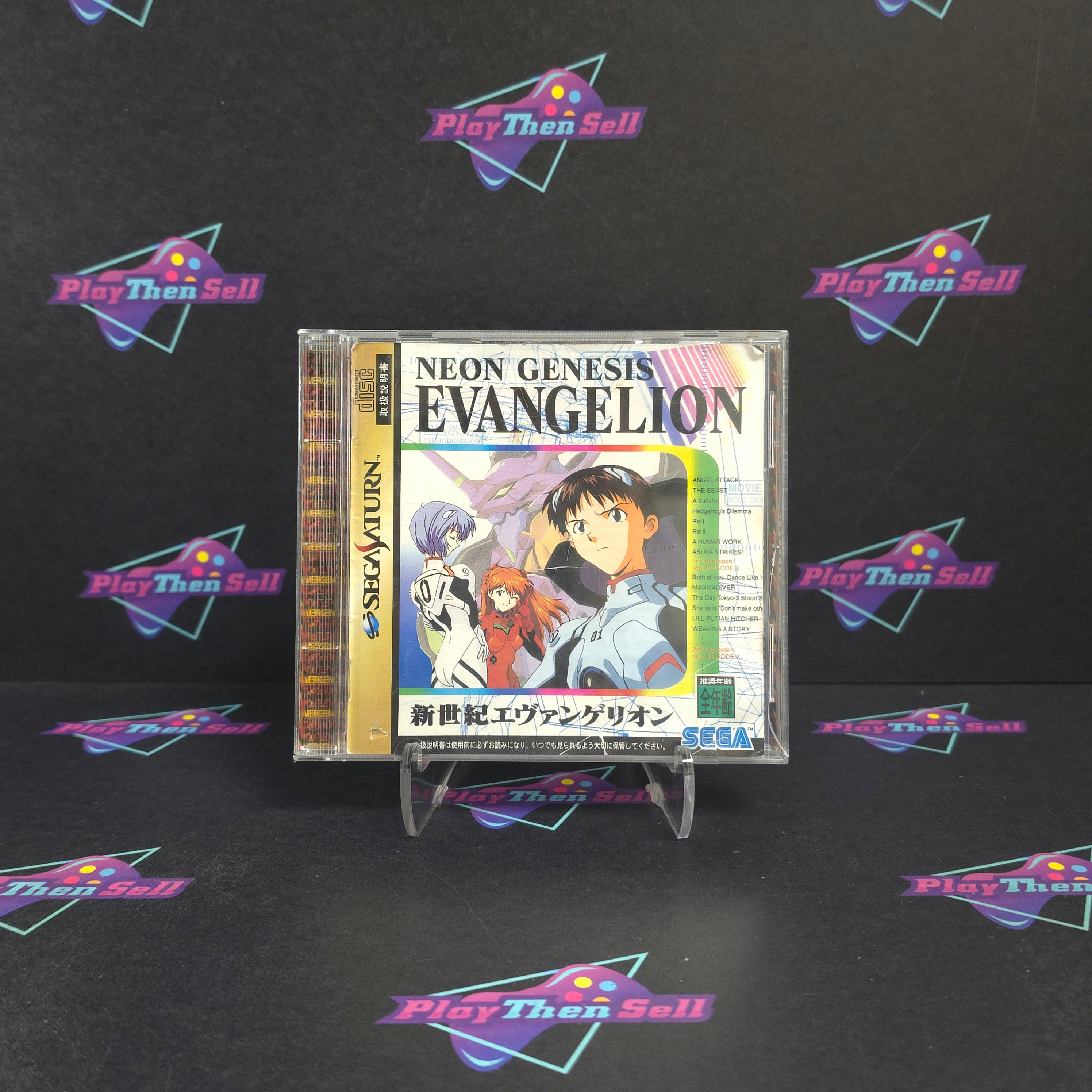 Neon Genesis Evangelion Sega Saturn Japan Import Complete - Very Good