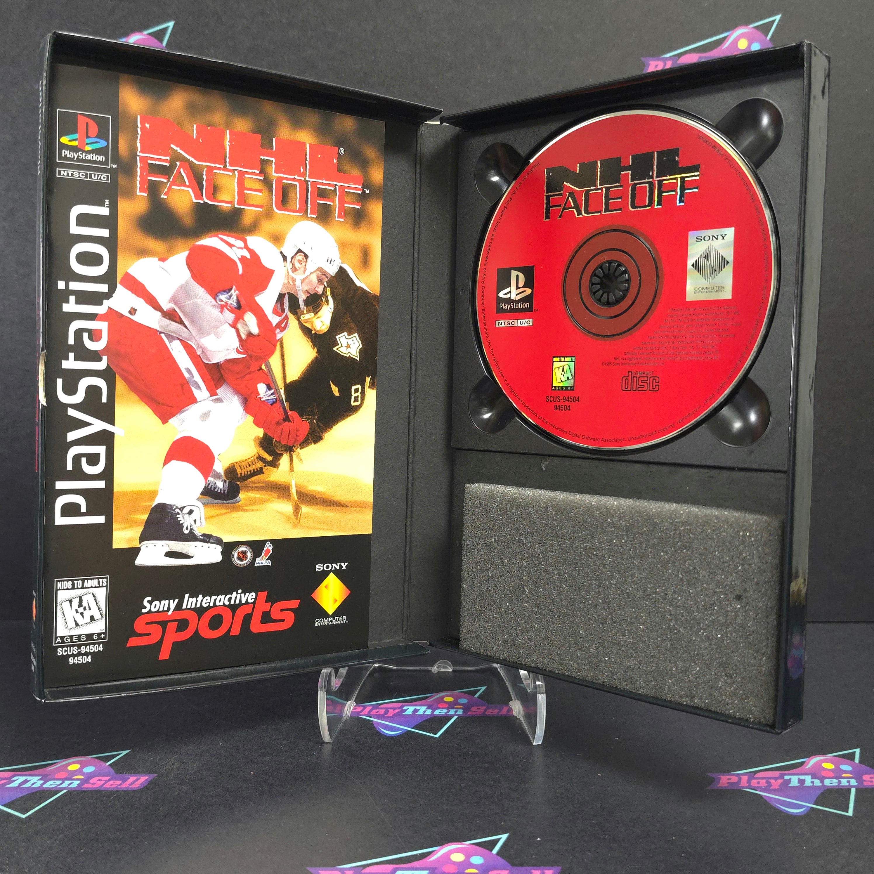 NHL Face Off PS1 PlayStation 1 LongBox + Reg Complete - Excellent
