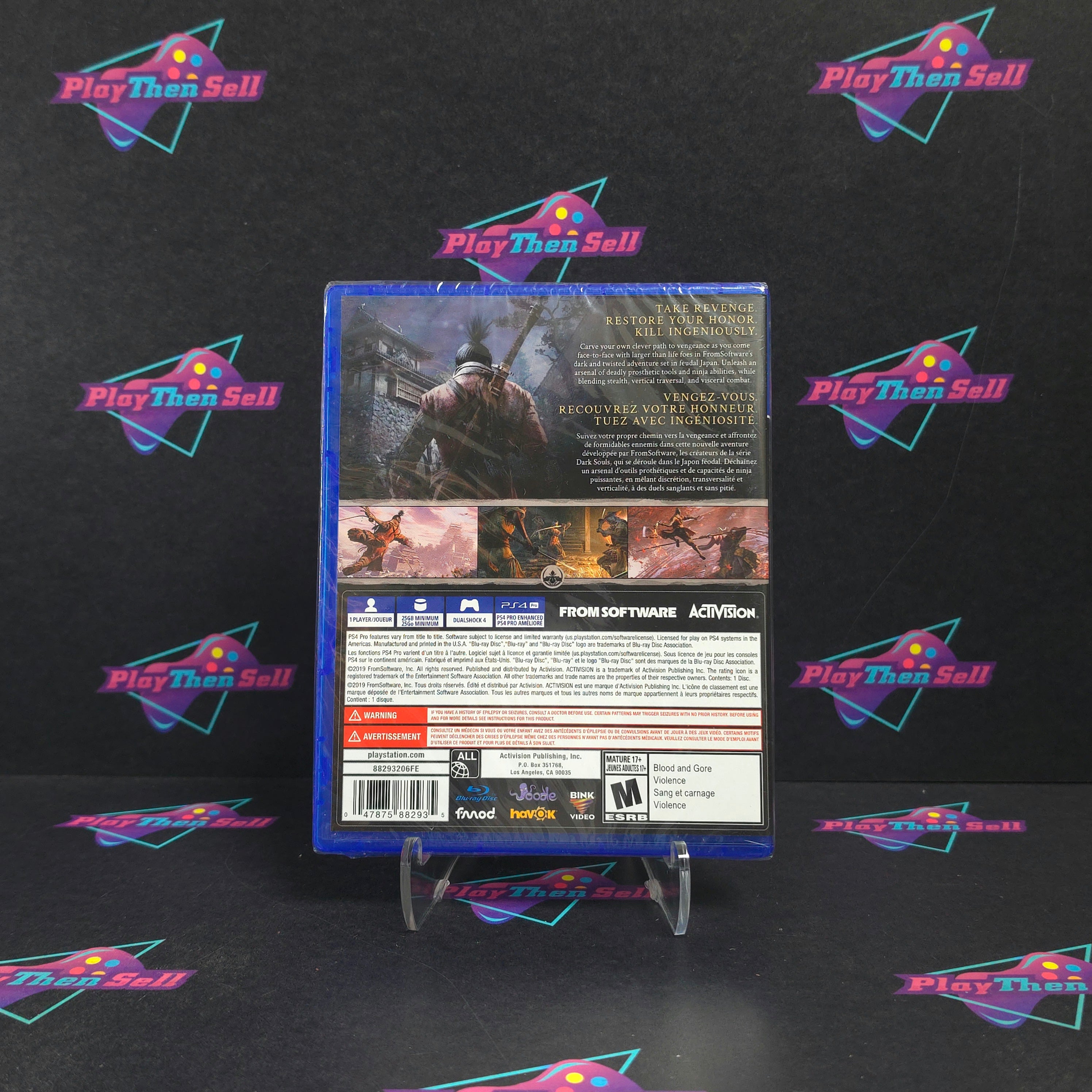 Sekiro Shadows Die Twice PS4 PlayStation 4 - Sealed New