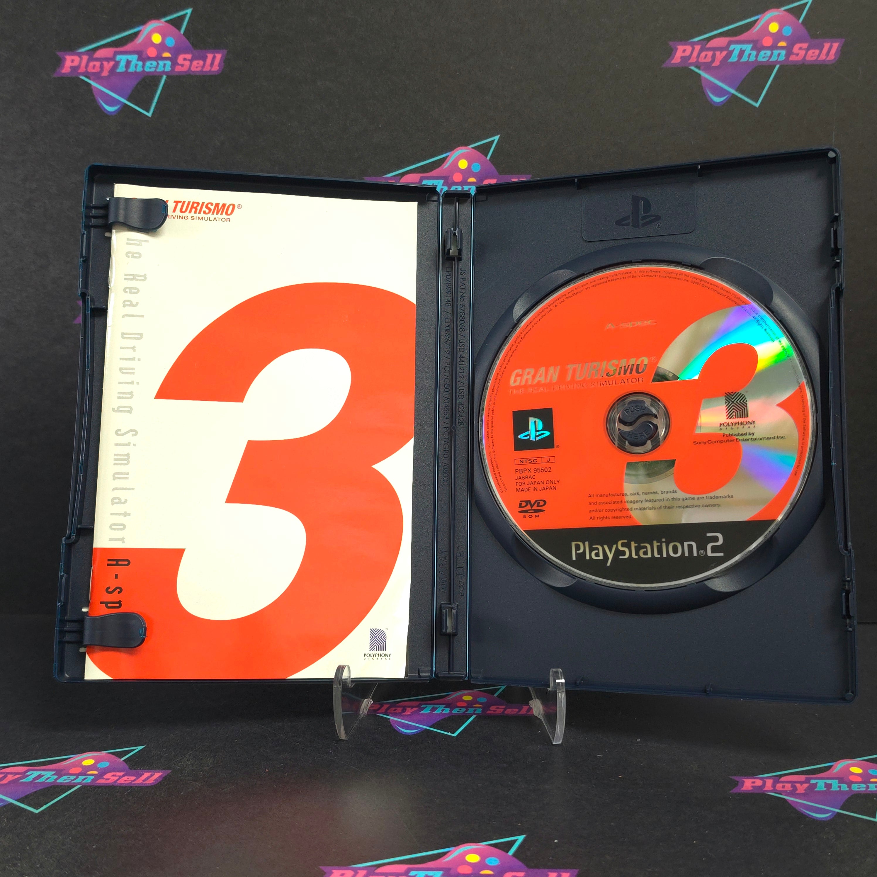 Gran Turismo 3 A-Spec PS2 PlayStation 2 Japan Import Complete - Very Good